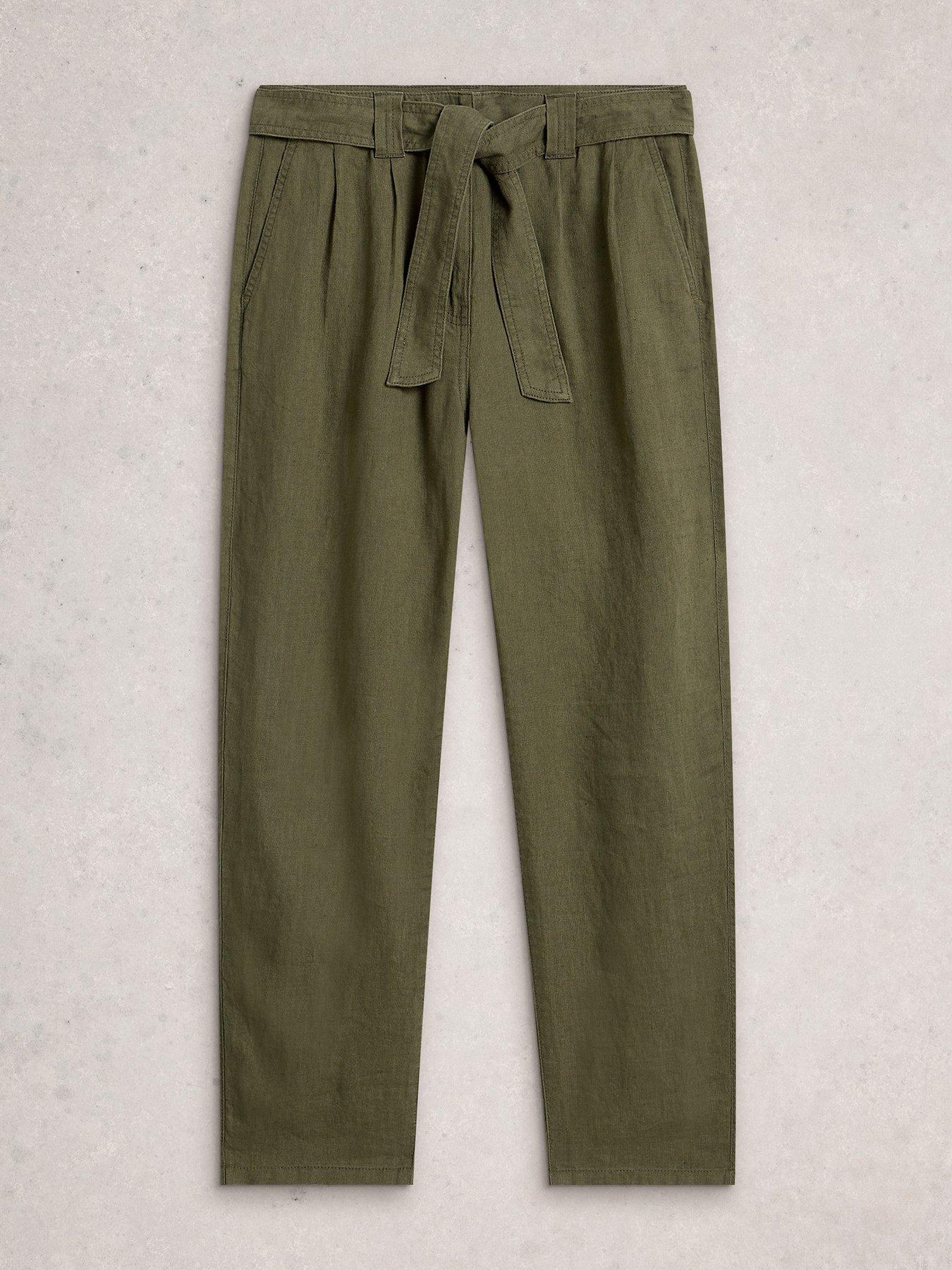  image of white-stuff-hadley-linen-trouser-green