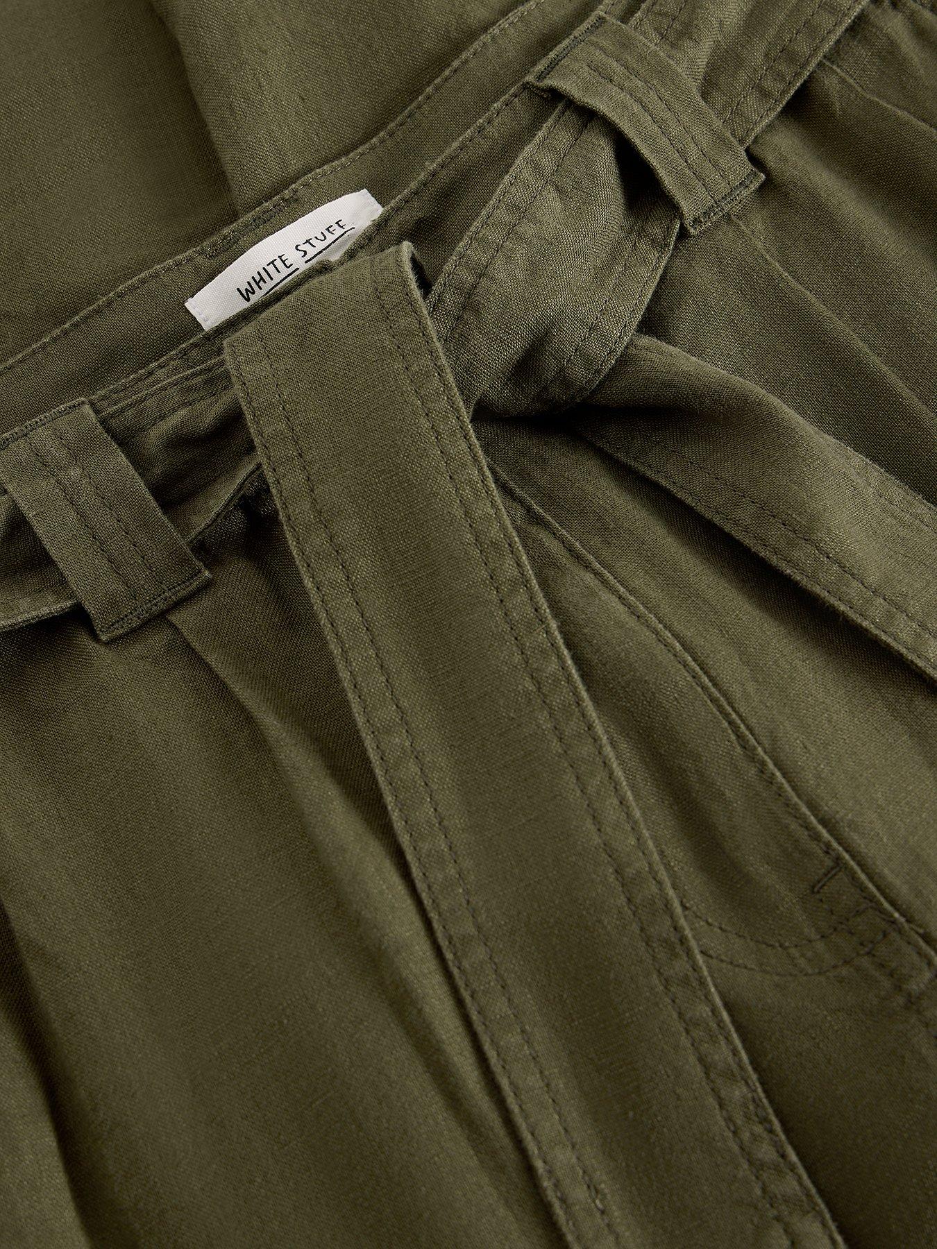  image of white-stuff-hadley-linen-trouser-green