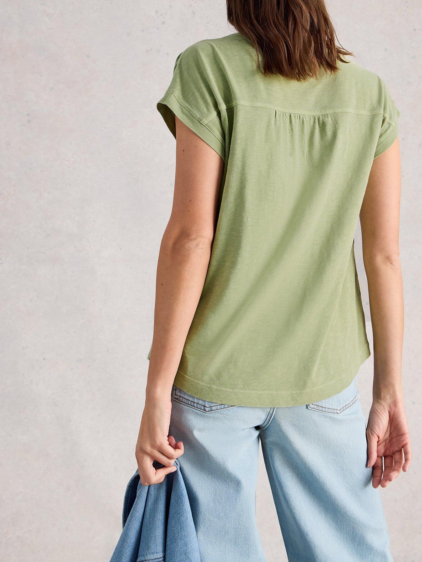  image of white-stuff-cecily-shirt-green