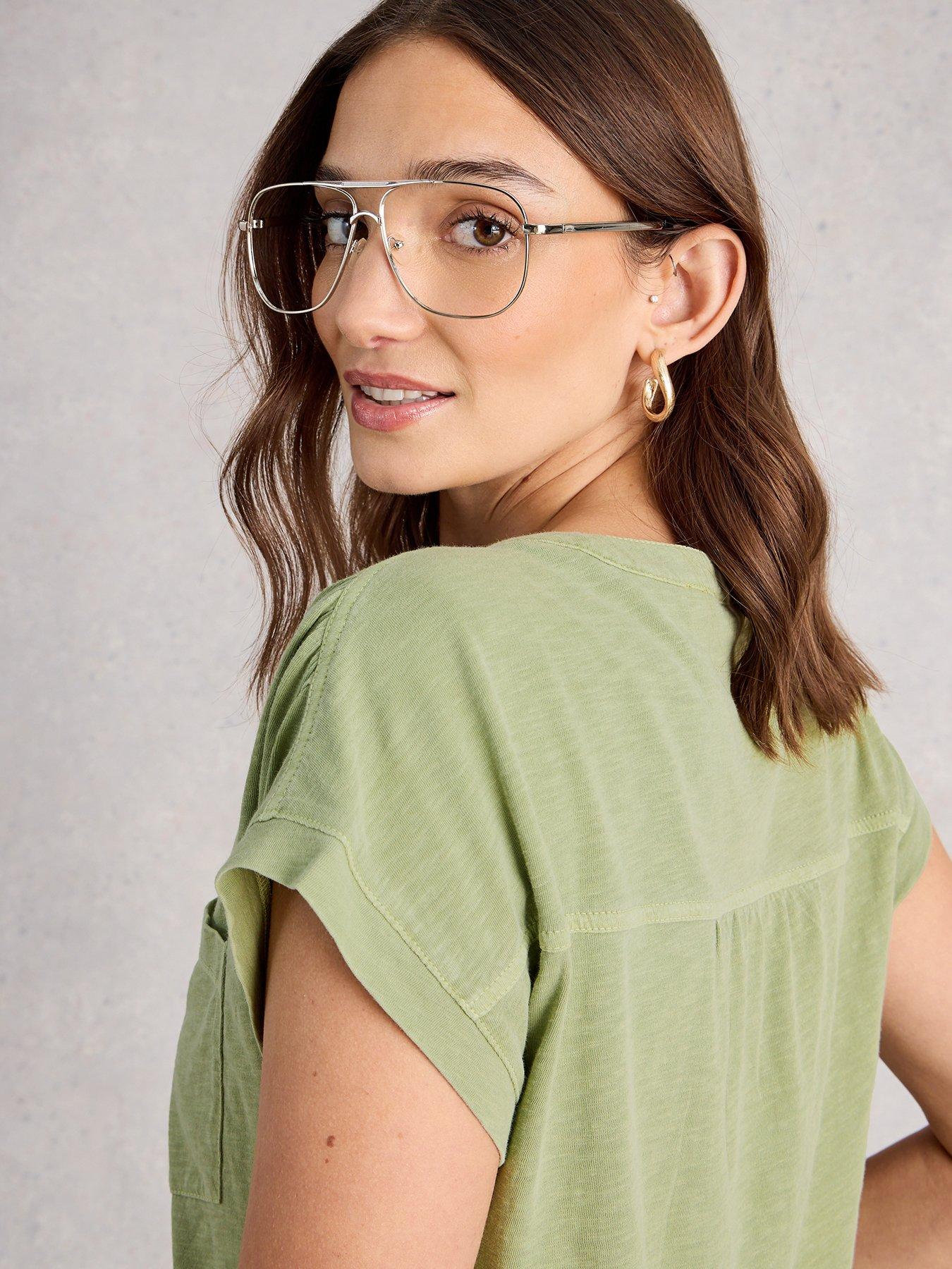  image of white-stuff-cecily-shirt-green