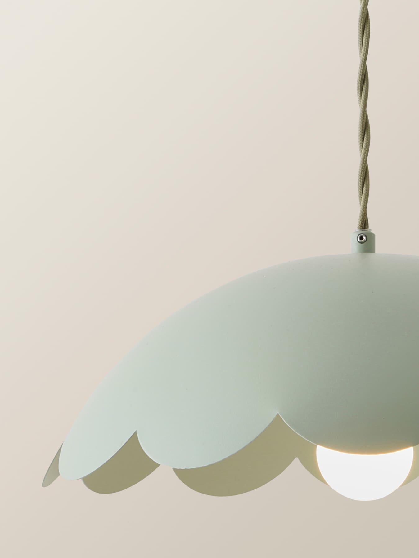  image of valuelights-millie-flower-scallop-pendant-ceiling-light