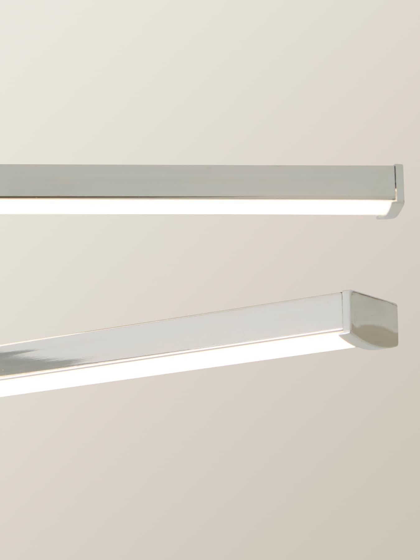  image of valuelights-infinity-chrome-adjustable-crossover-ip44-integrated-led-ceiling-light
