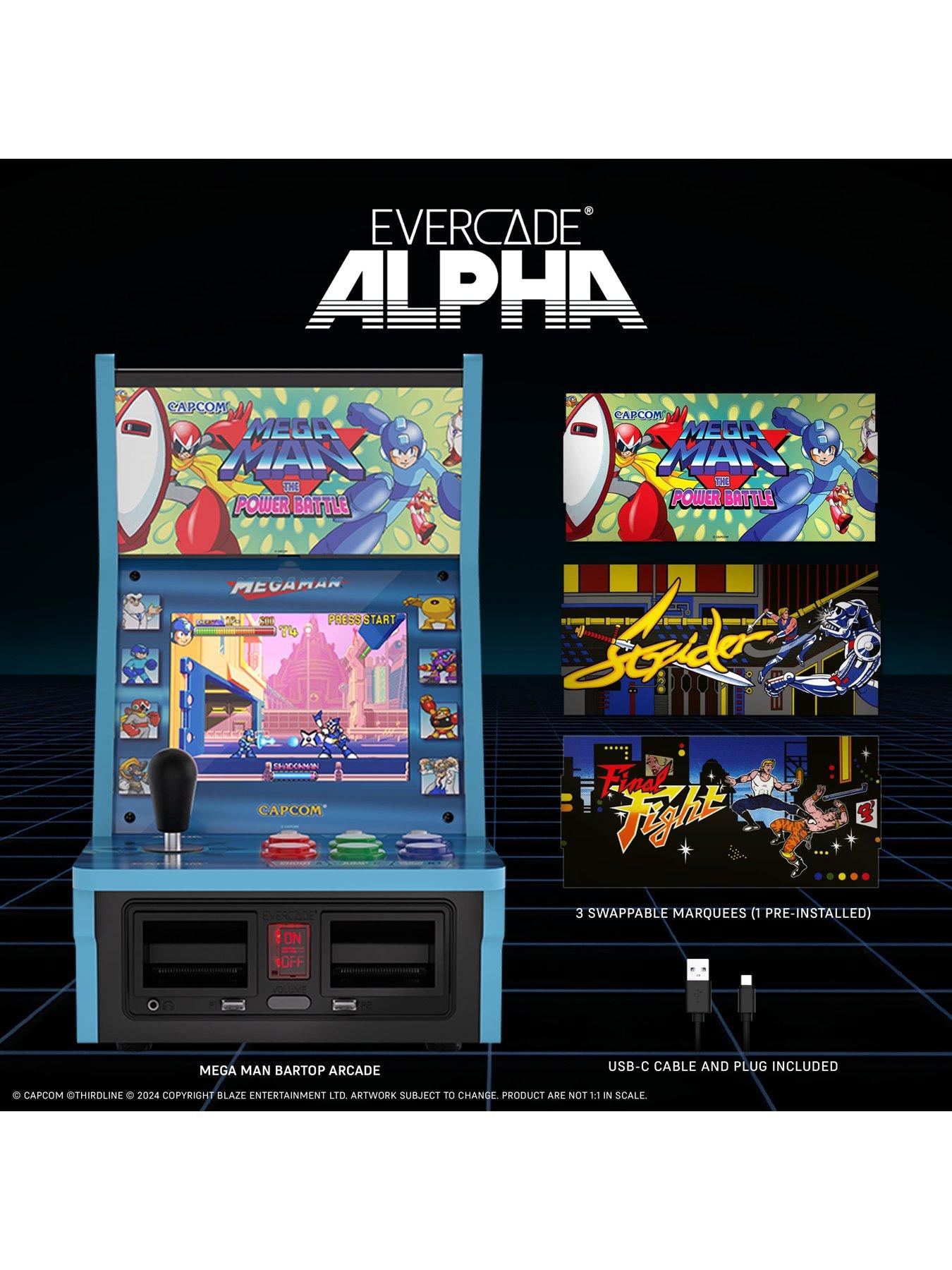  image of blaze-evercade-alpha-mega-man-bartop-arcade