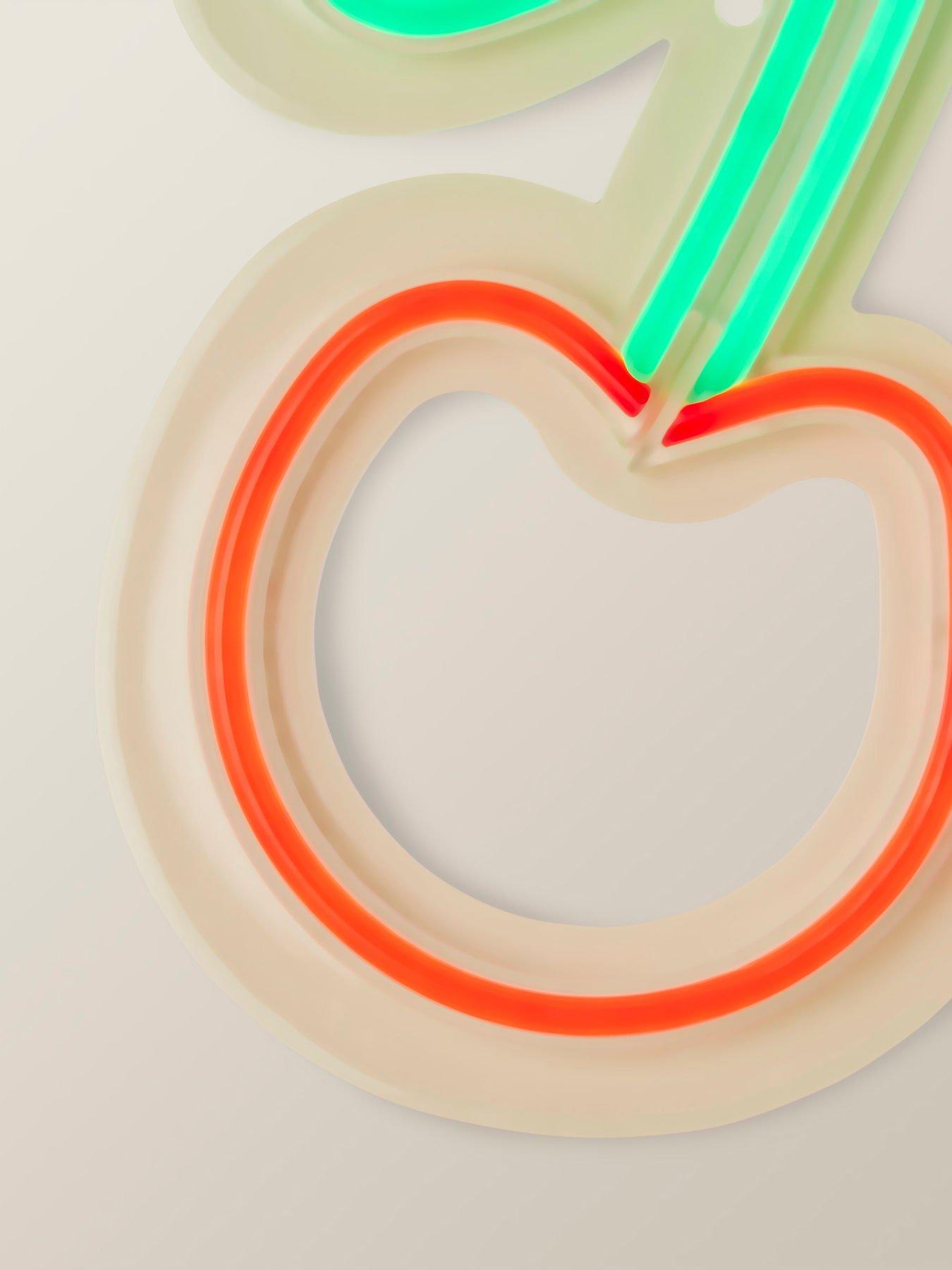 Image 3 of 5 of ValueLights Cherries Neon Sign Decoration Wall Light