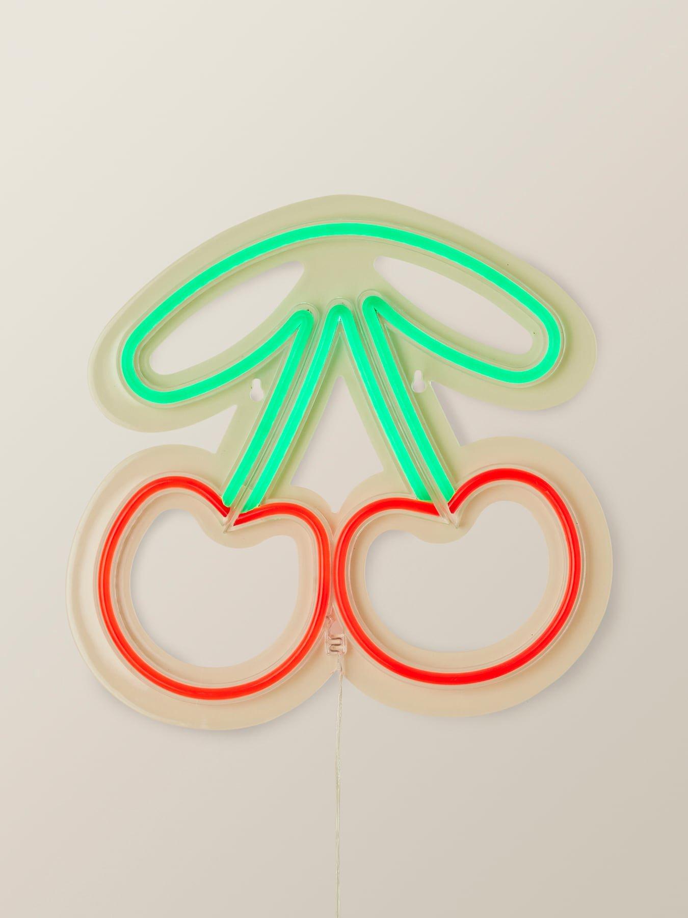 Image 5 of 5 of ValueLights Cherries Neon Sign Decoration Wall Light