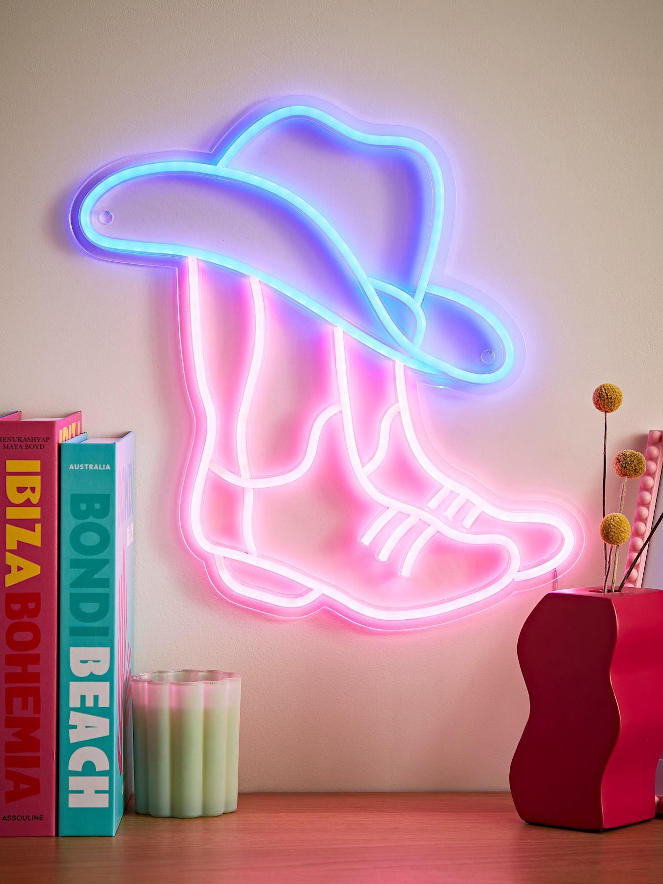 ValueLights Cowboy Neon Sign Deoration Wall Light