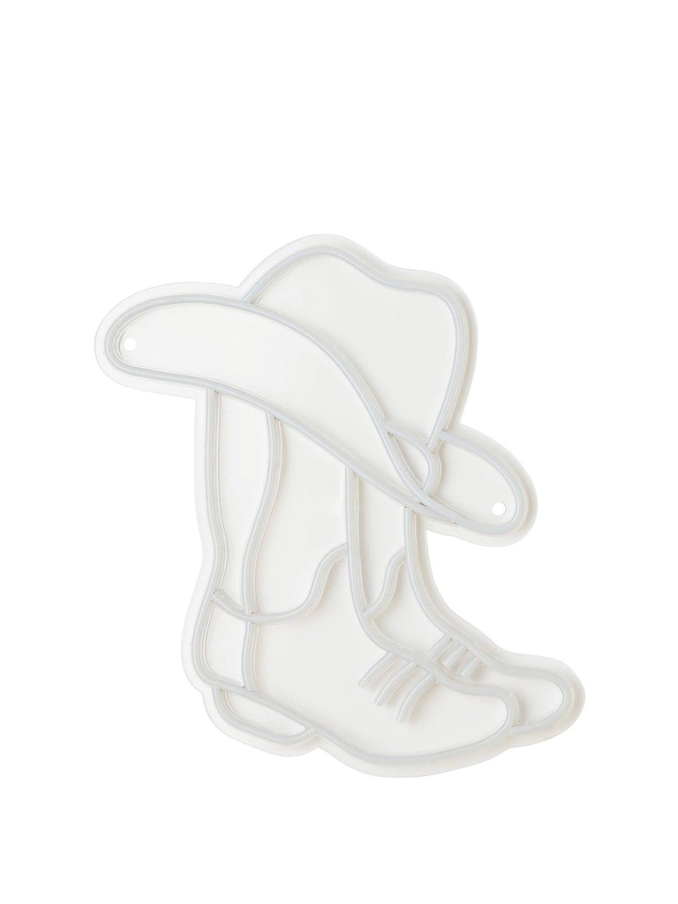 Image 2 of 5 of ValueLights Cowboy Neon Sign Decoration Wall Light