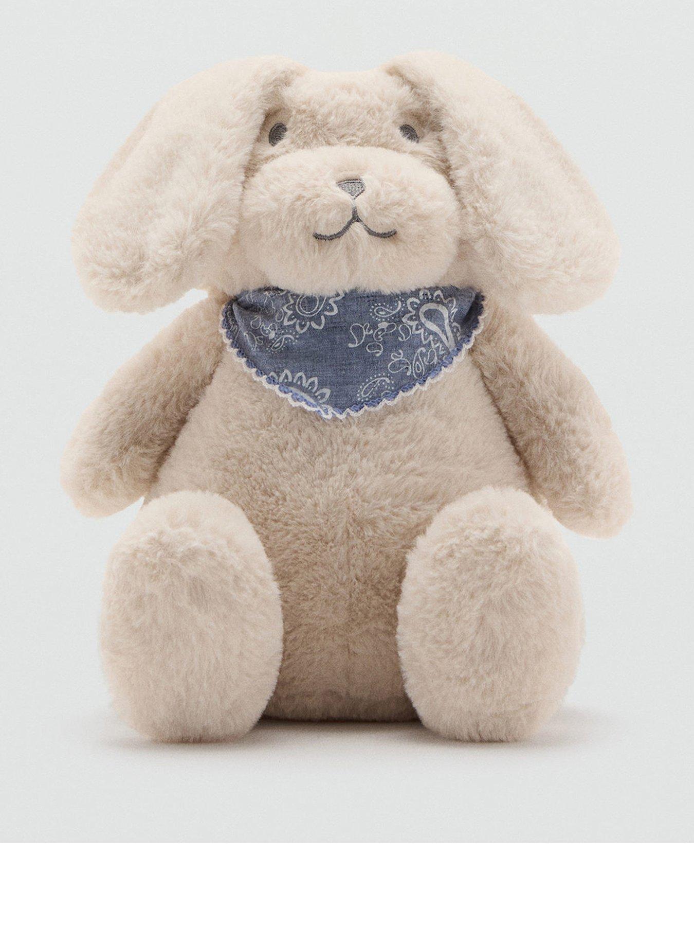 Image 1 of 4 of Mango Younger Girls Fluffy Doggy Backpack - Beige
