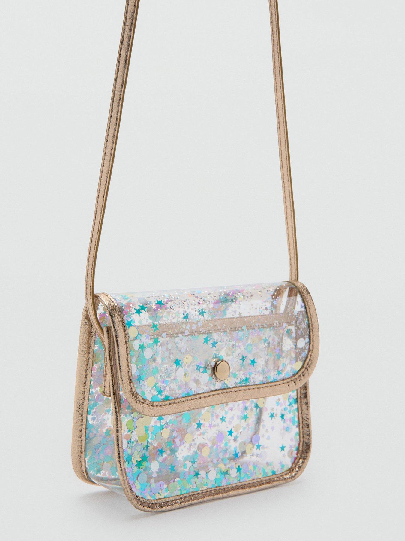 Image 3 of 4 of Mango Younger Girls Sparkle Mini Bag - Gold