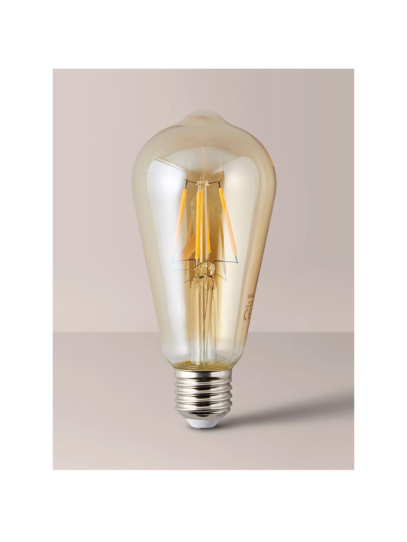  image of valuelights-pack-of-3-e27-4w-led-filament-pear-shaped-light-bulbs