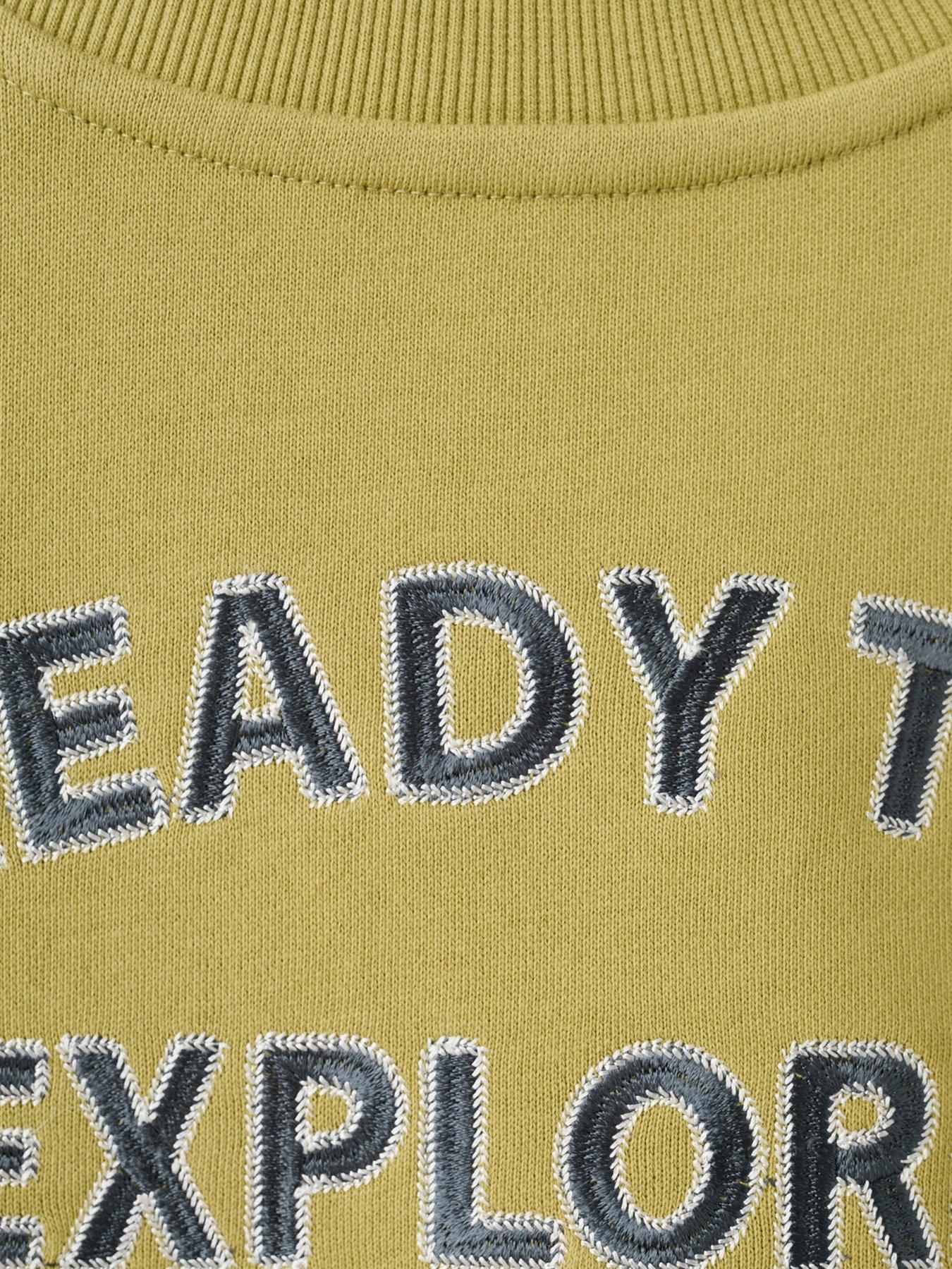  image of mango-younger-boys-explore-sweatshirt-bright-green