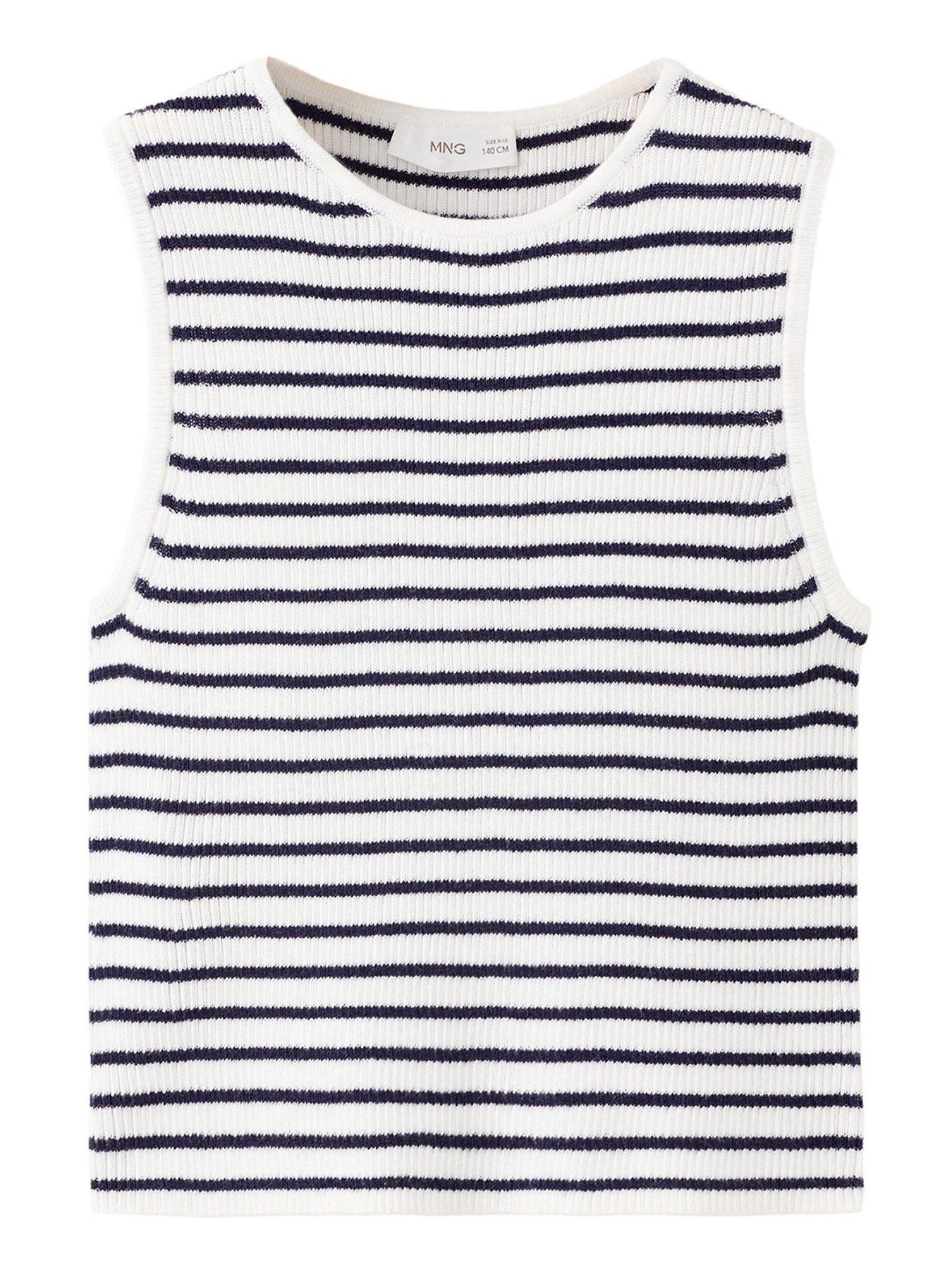 mango-girls-striped-ribbed-vest-navy-stripe