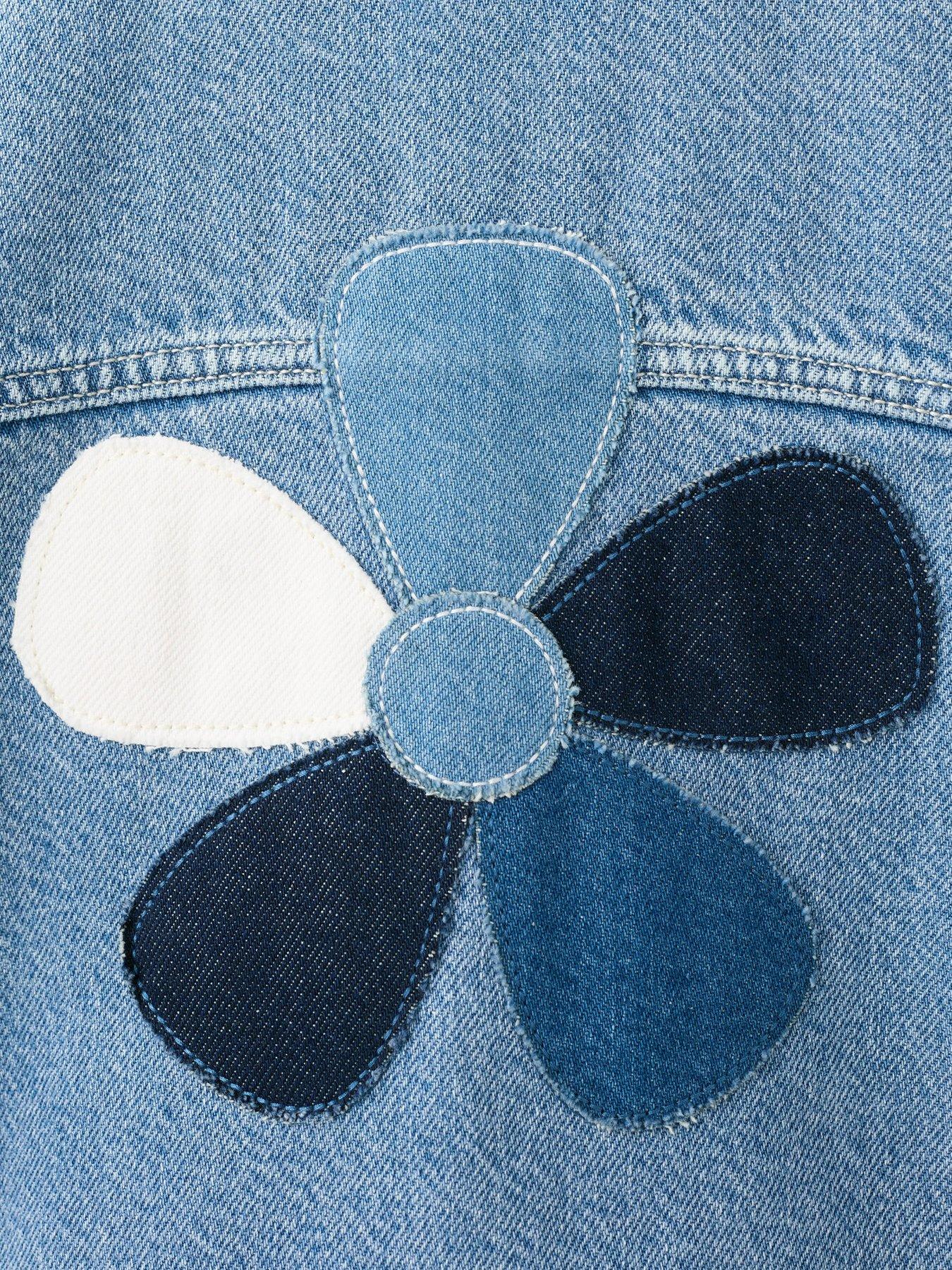 Image 3 of 4 of Mango Younger Girls Denim Jacket - Blue