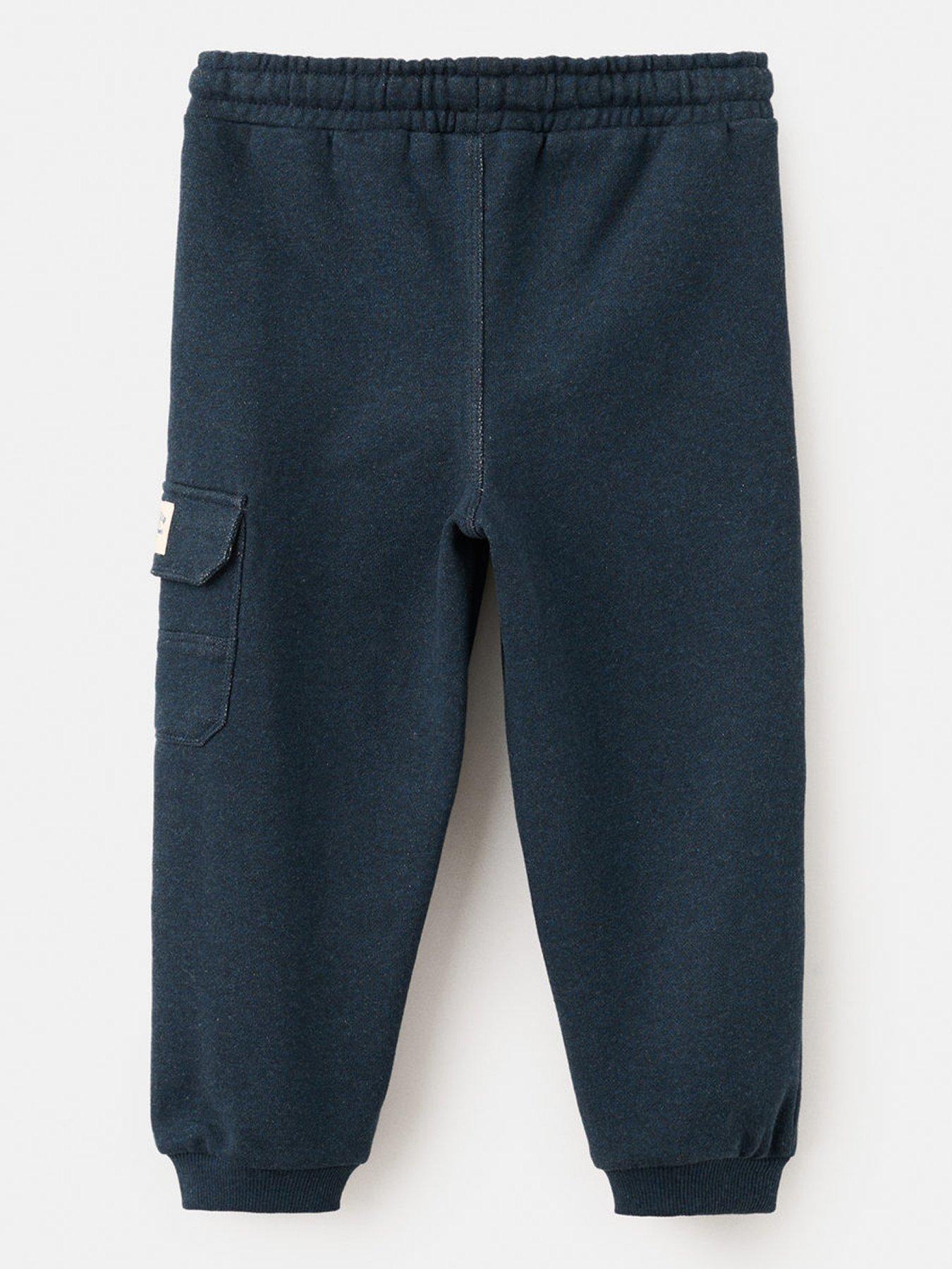 back image of mango-younger-boys-cuffed-joggers-navy