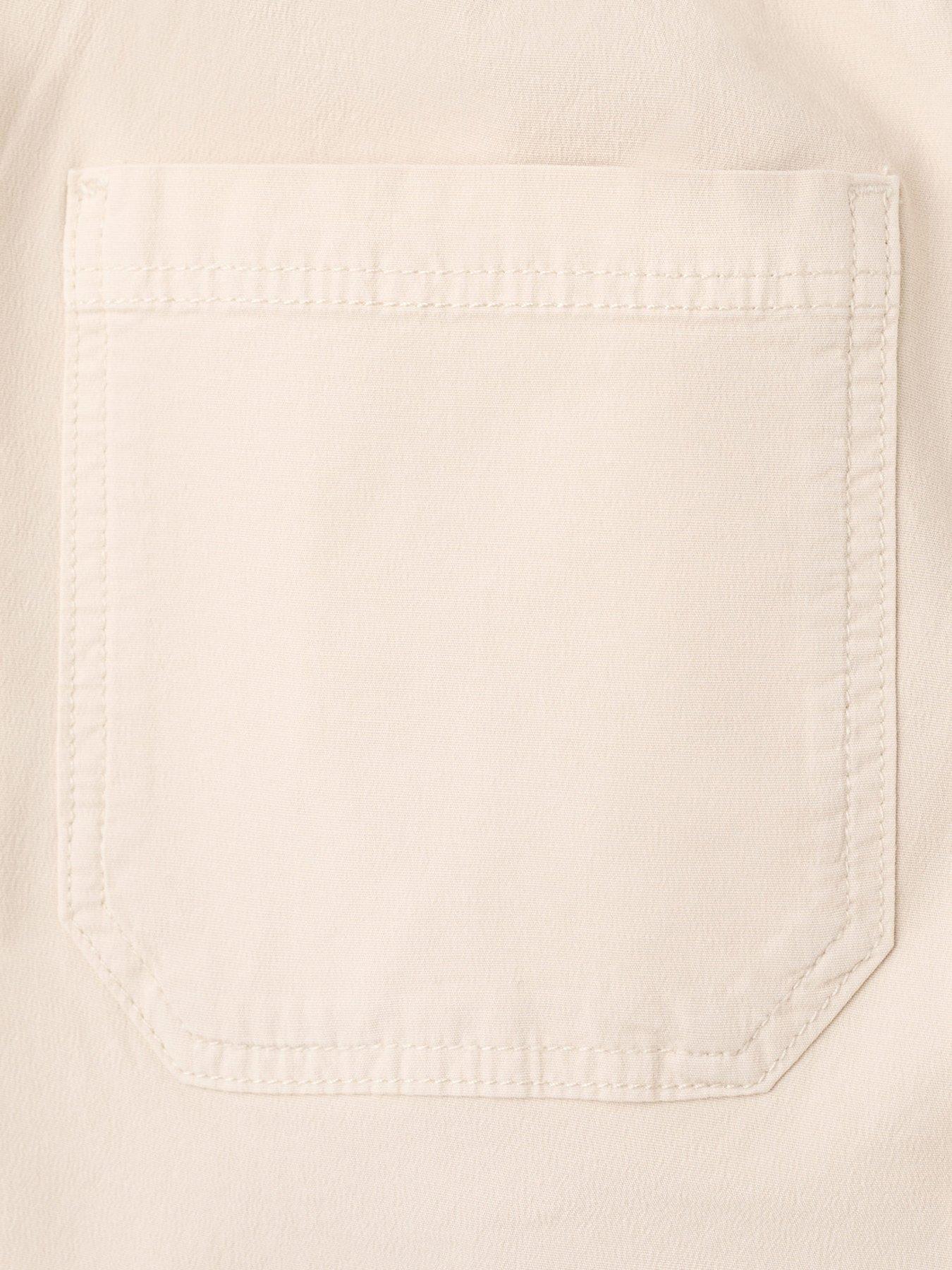  image of mango-boys-elasticated-waist-chino-trousers-beige