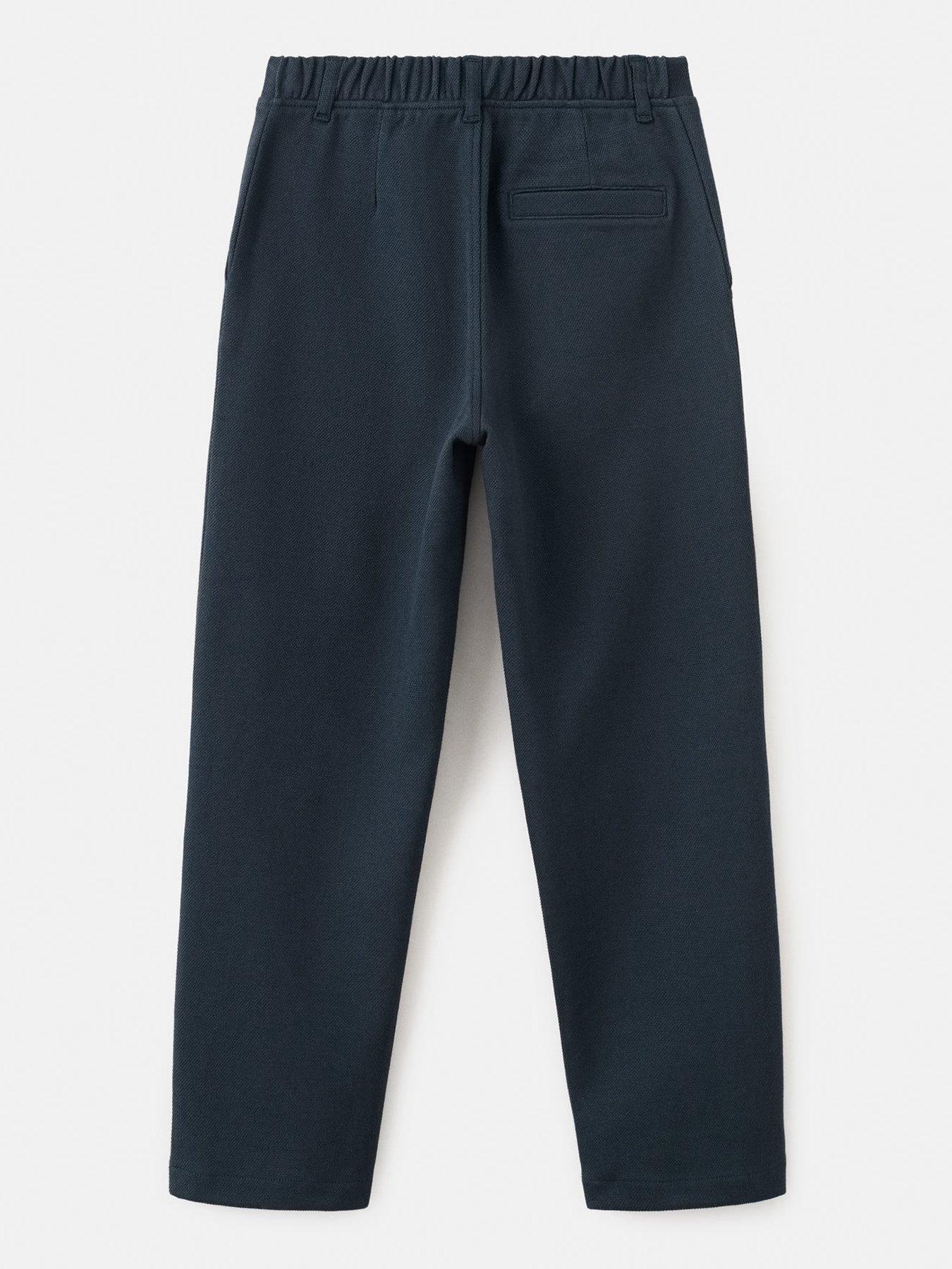  image of mango-boys-pique-suit-trousers-navy