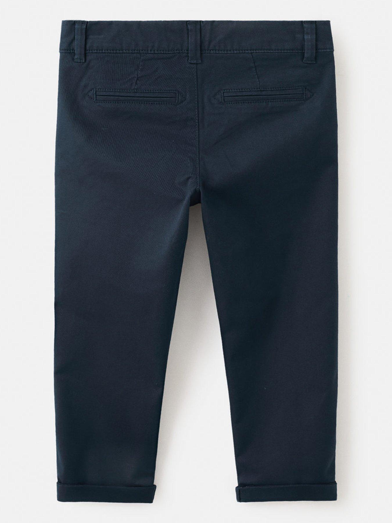  image of mango-younger-boys-regular-waist-chinos-navy