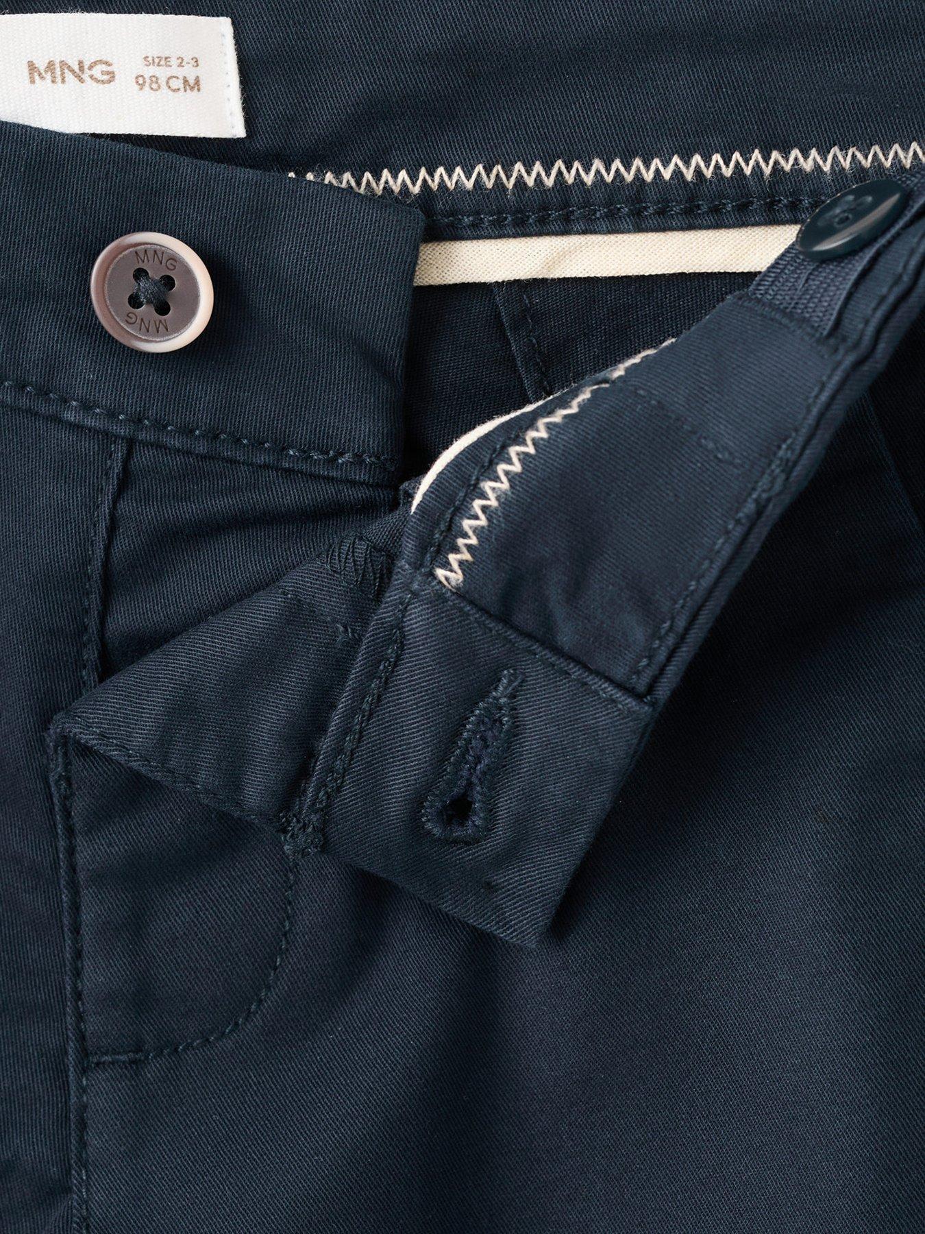  image of mango-younger-boys-regular-waist-chinos-navy