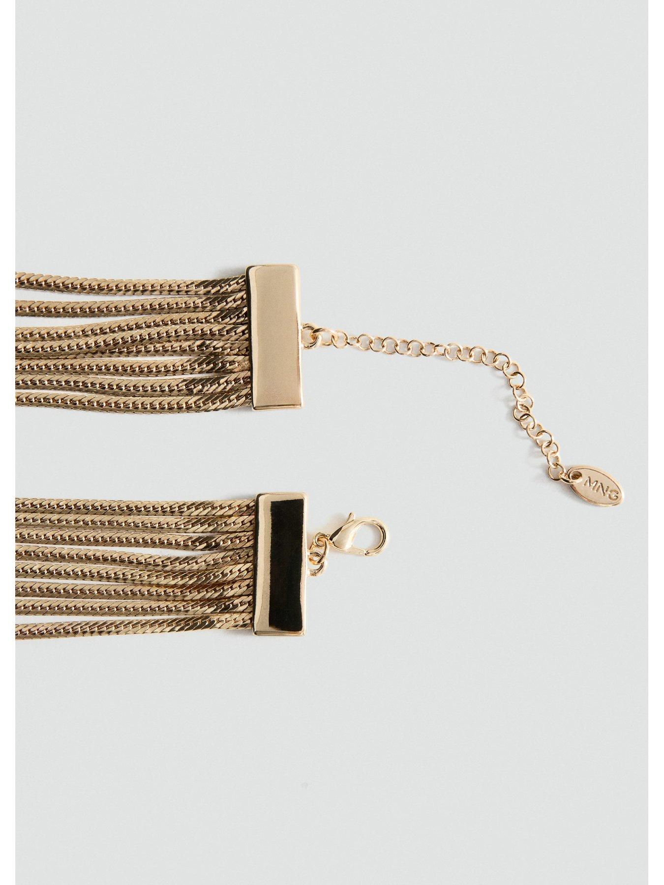  image of mango-waterfall-necklace-gold