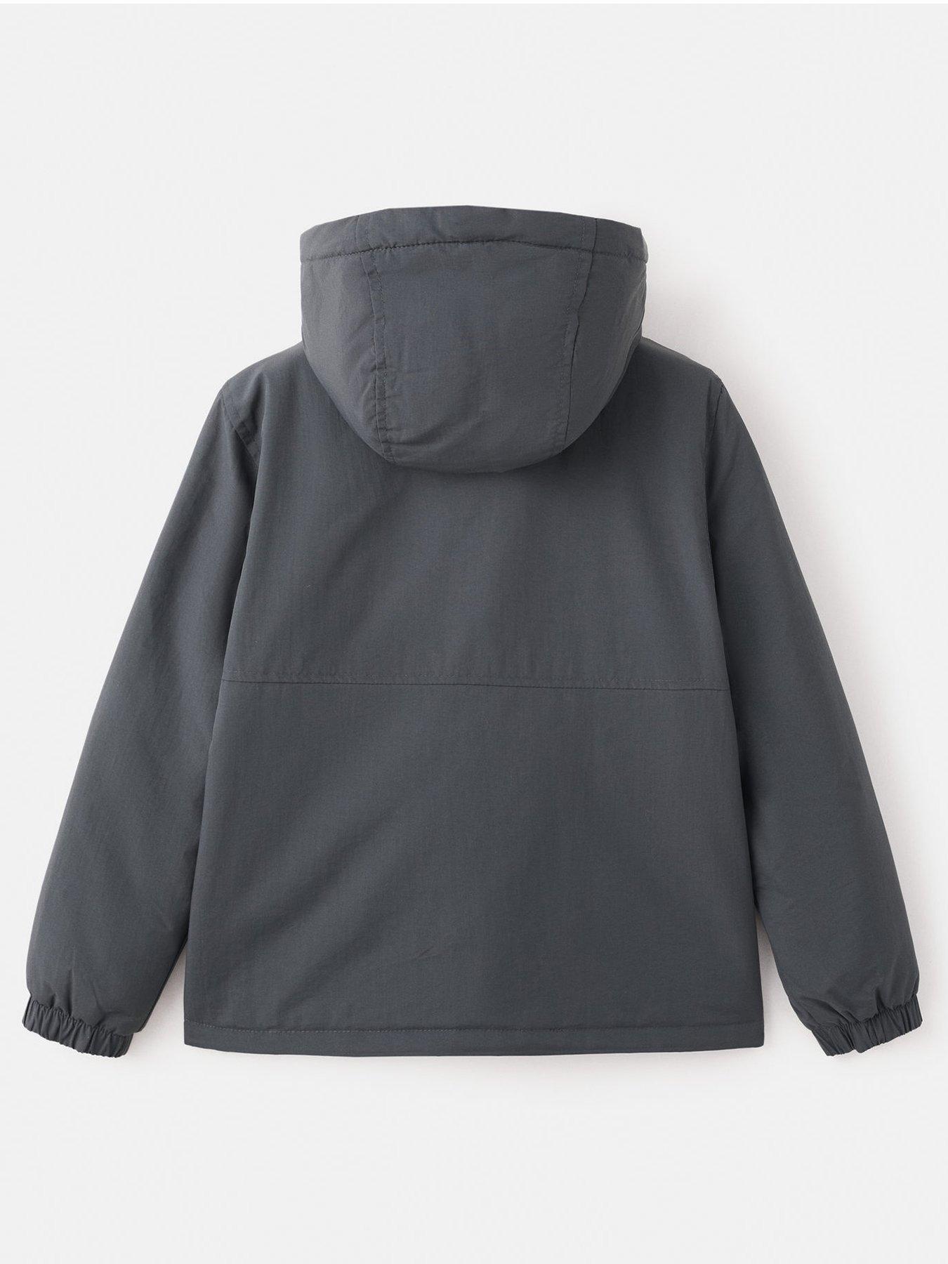 Image 2 of 4 of Mango Boys Hooded Jacket - Dark Grey
