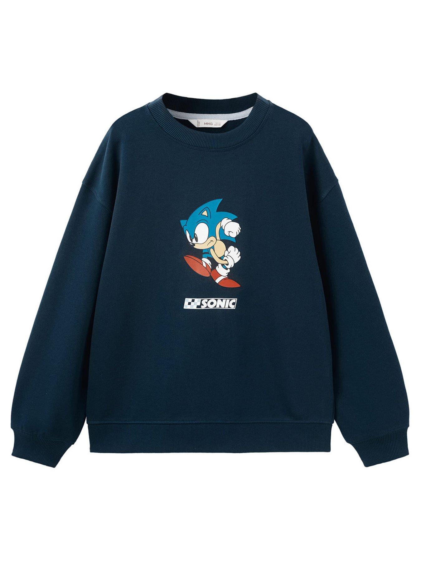  image of mango-boys-sonic-the-hedgehog-sweatshirt-navy