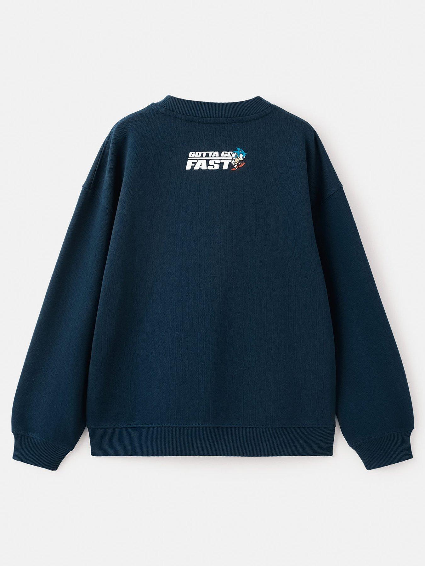  image of mango-boys-sonic-the-hedgehog-sweatshirt-navy