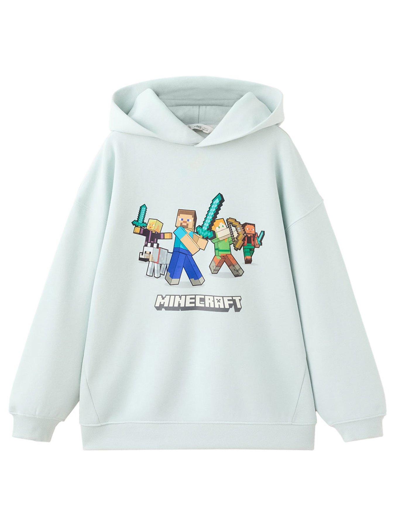 Image 1 of 5 of Mango Boys Minecraft Hoodie - Aqua