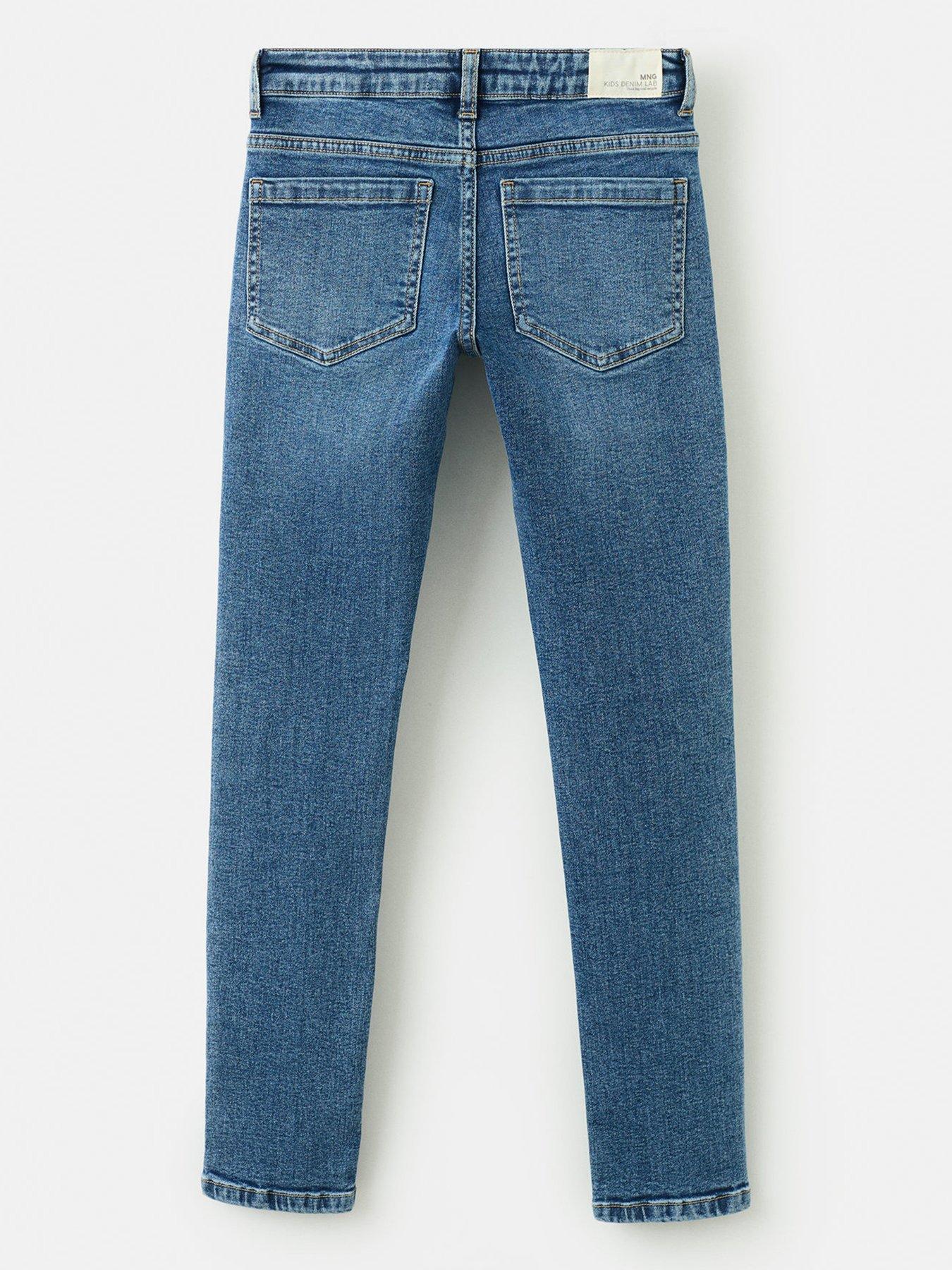 Image 2 of 4 of Mango Boys Mid Wash Skinny Jeans - Blue