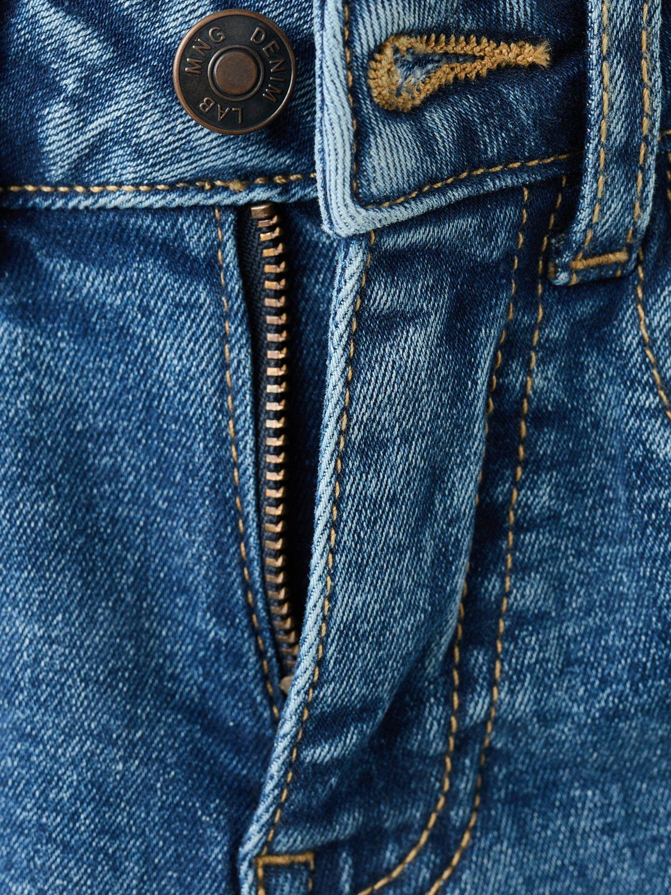 Image 3 of 4 of Mango Boys Mid Wash Skinny Jeans - Blue