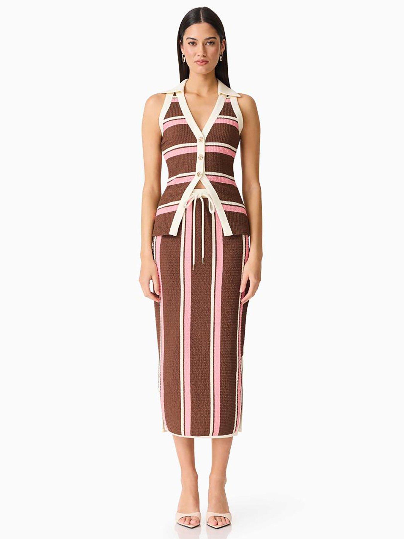 Curaae Cady Vest Top And Skirt Set