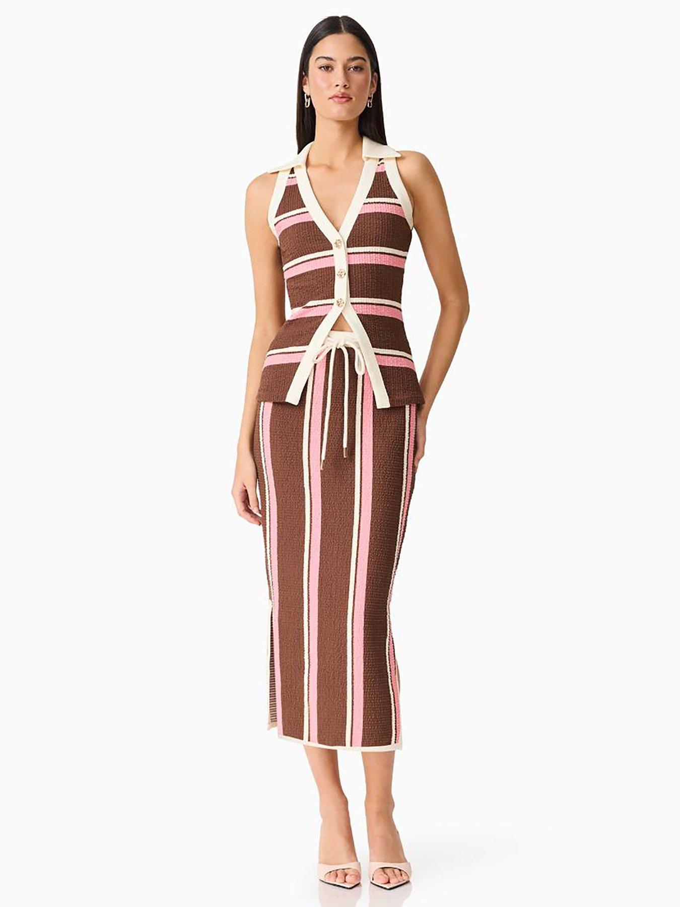 Image 4 of 5 of Curaae Cady Vest Top And Skirt Set