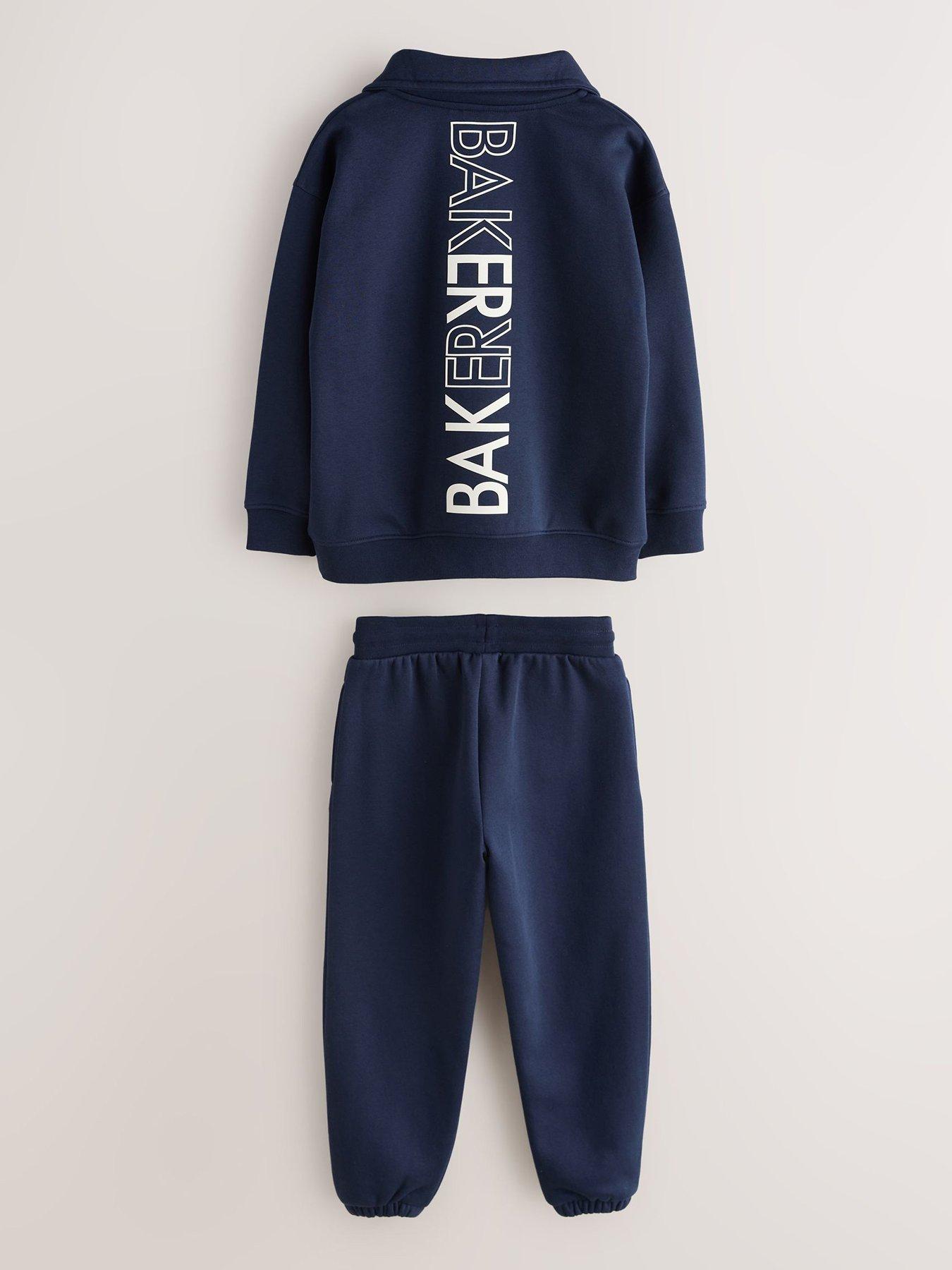  image of ted-baker-boys-graphic-funnel-set-navy