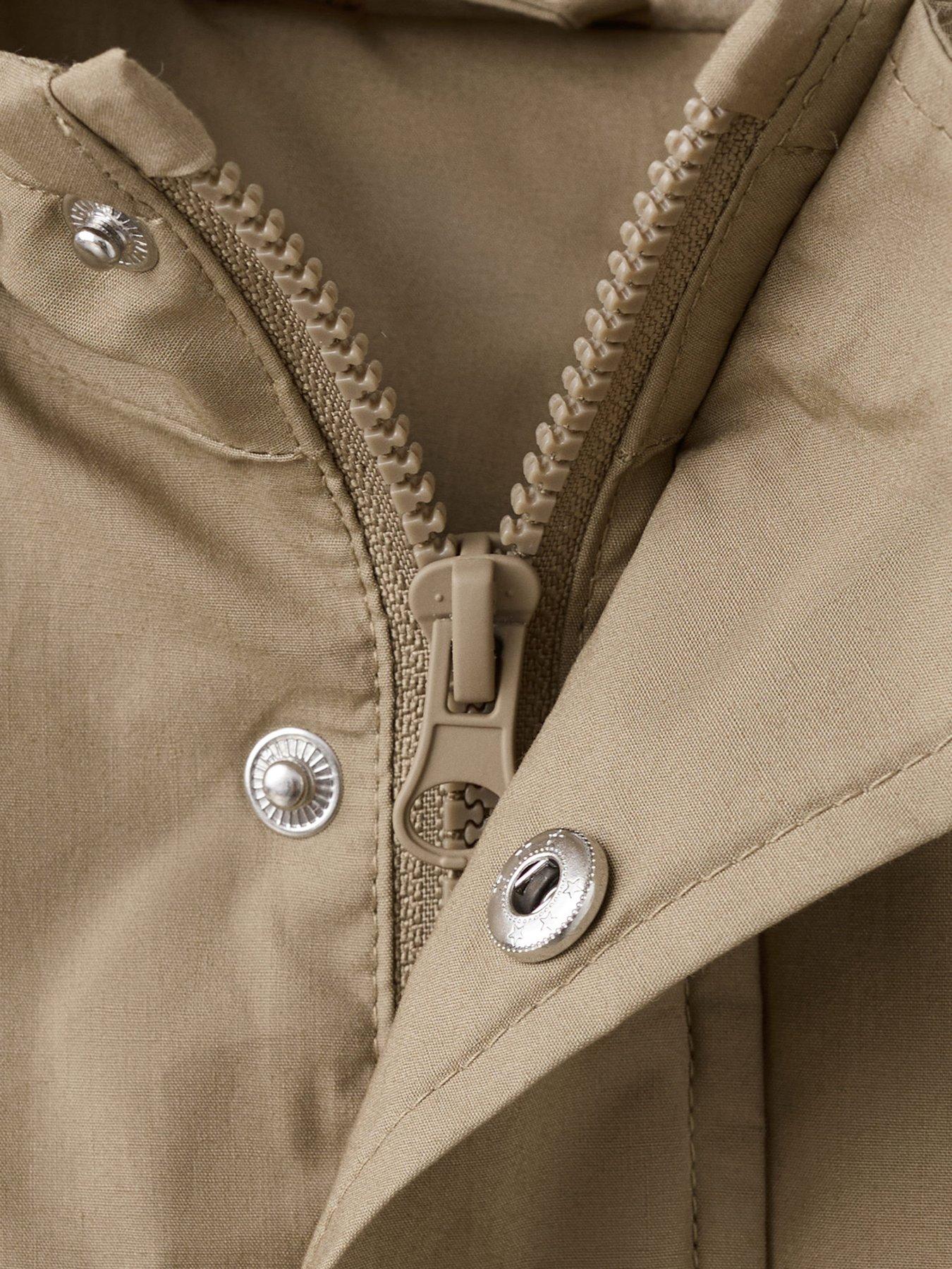 Image 4 of 4 of Mango Younger Boys Hooded Bomber Jacket - Brown