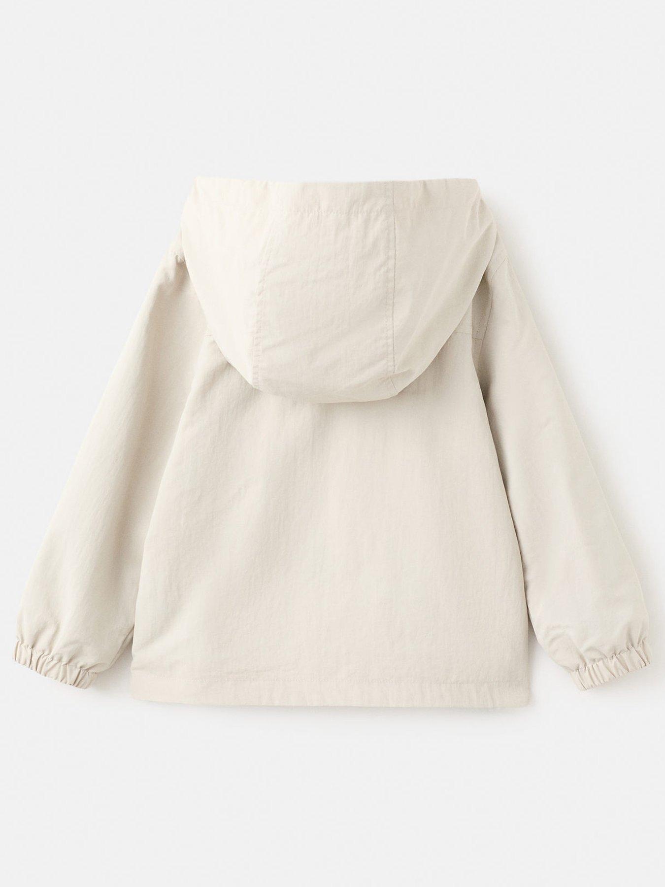  image of mango-younger-boys-double-pocket-parka-coat-light-beige