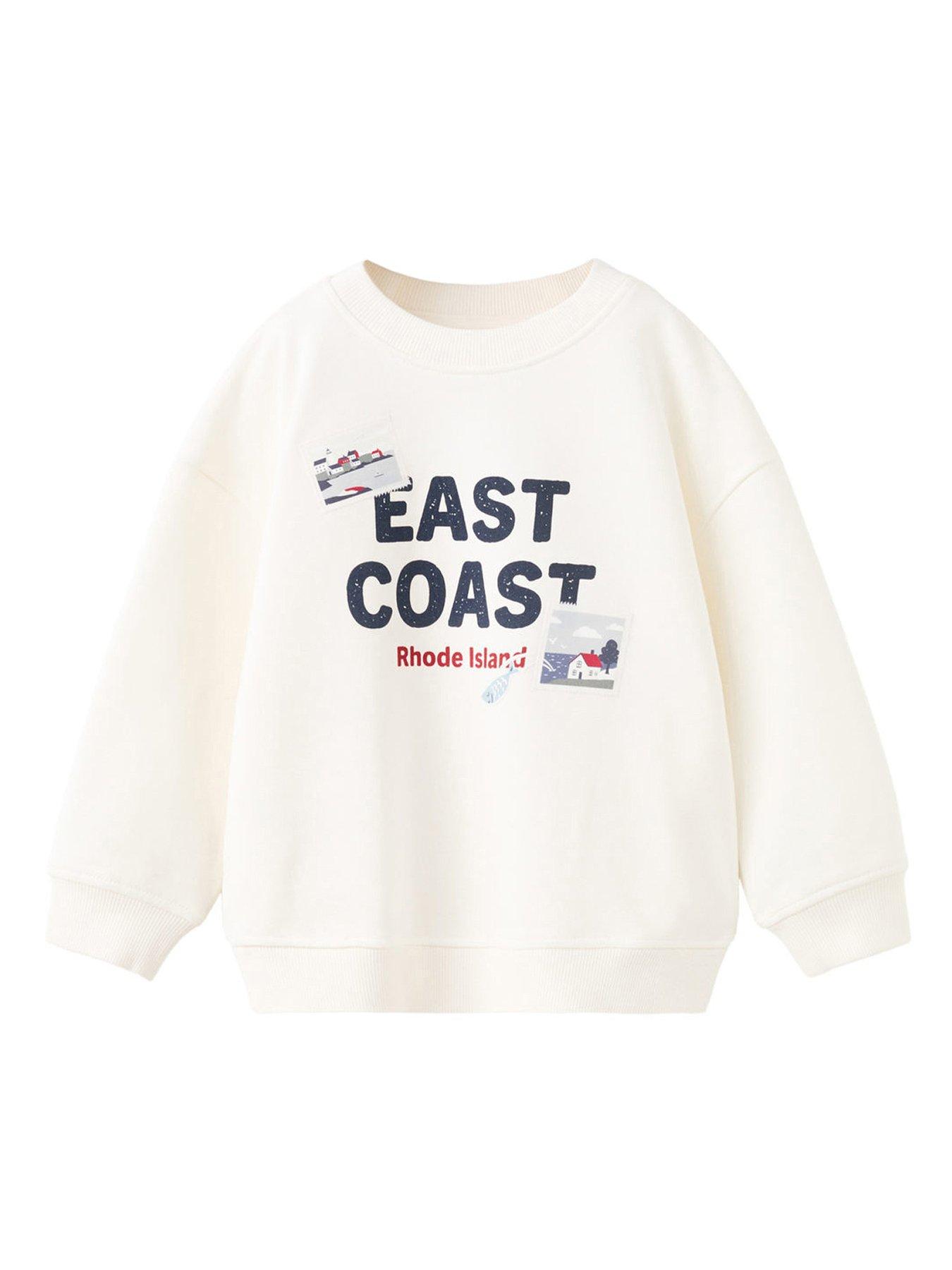 Mango Younger Boys East Coast Sweatshirt - Light Cream