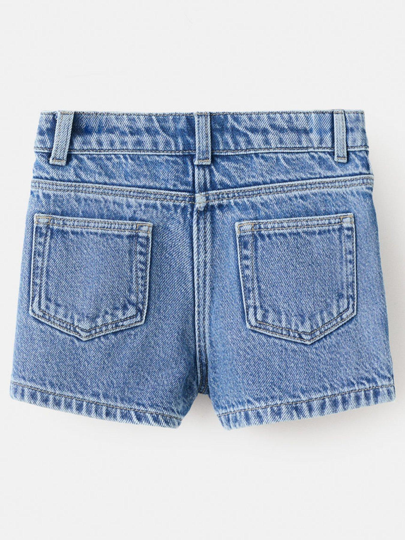  image of mango-younger-girls-denim-skort-blue