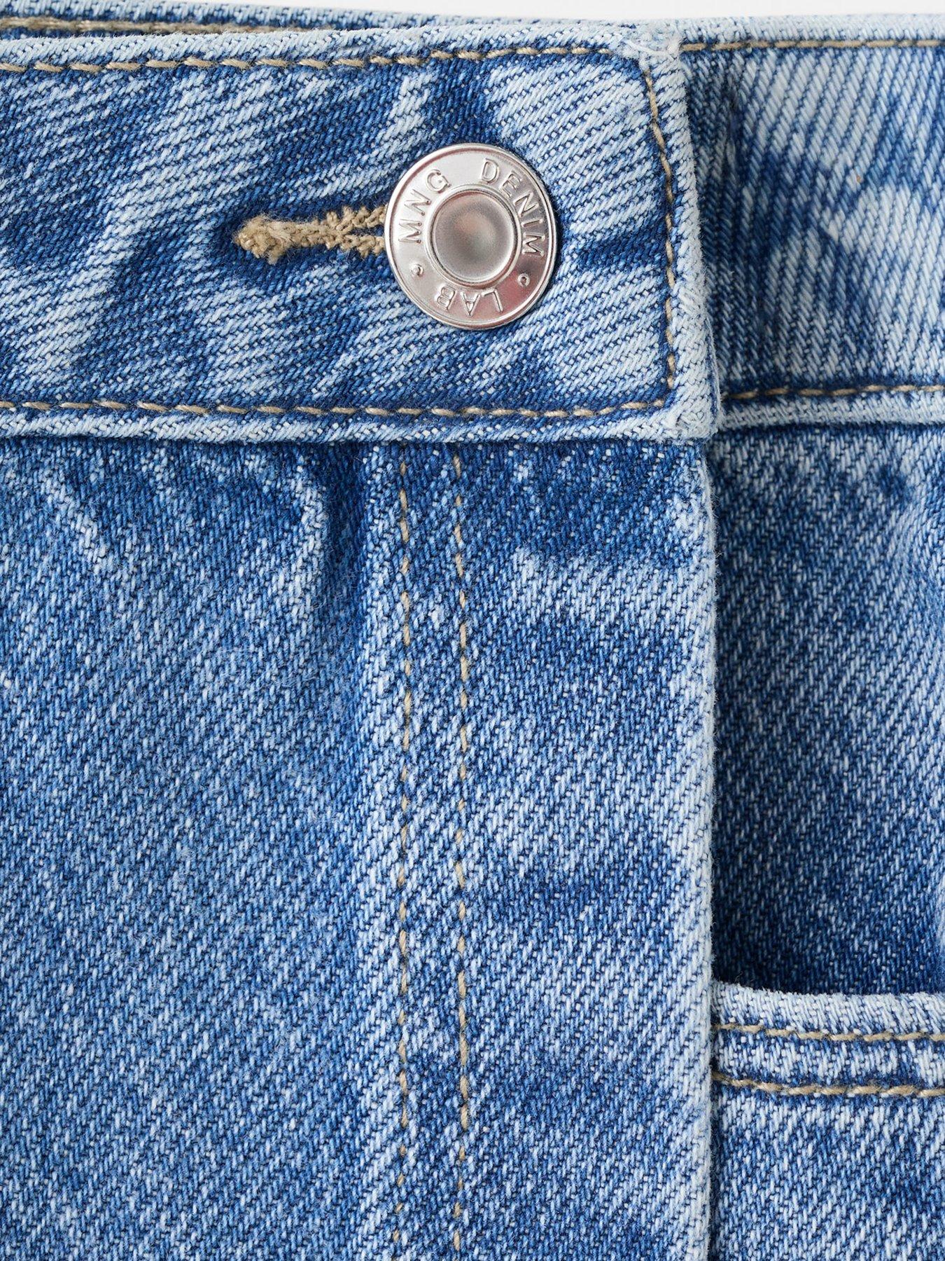  image of mango-younger-girls-denim-skort-blue