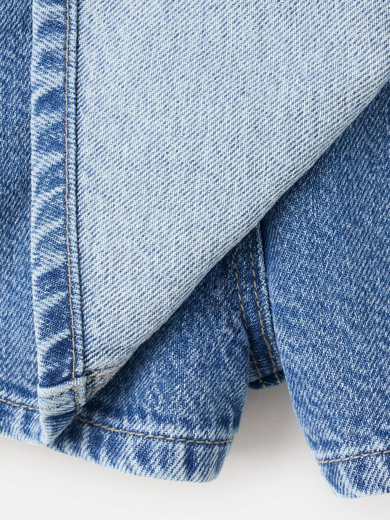  image of mango-younger-girls-denim-skort-blue
