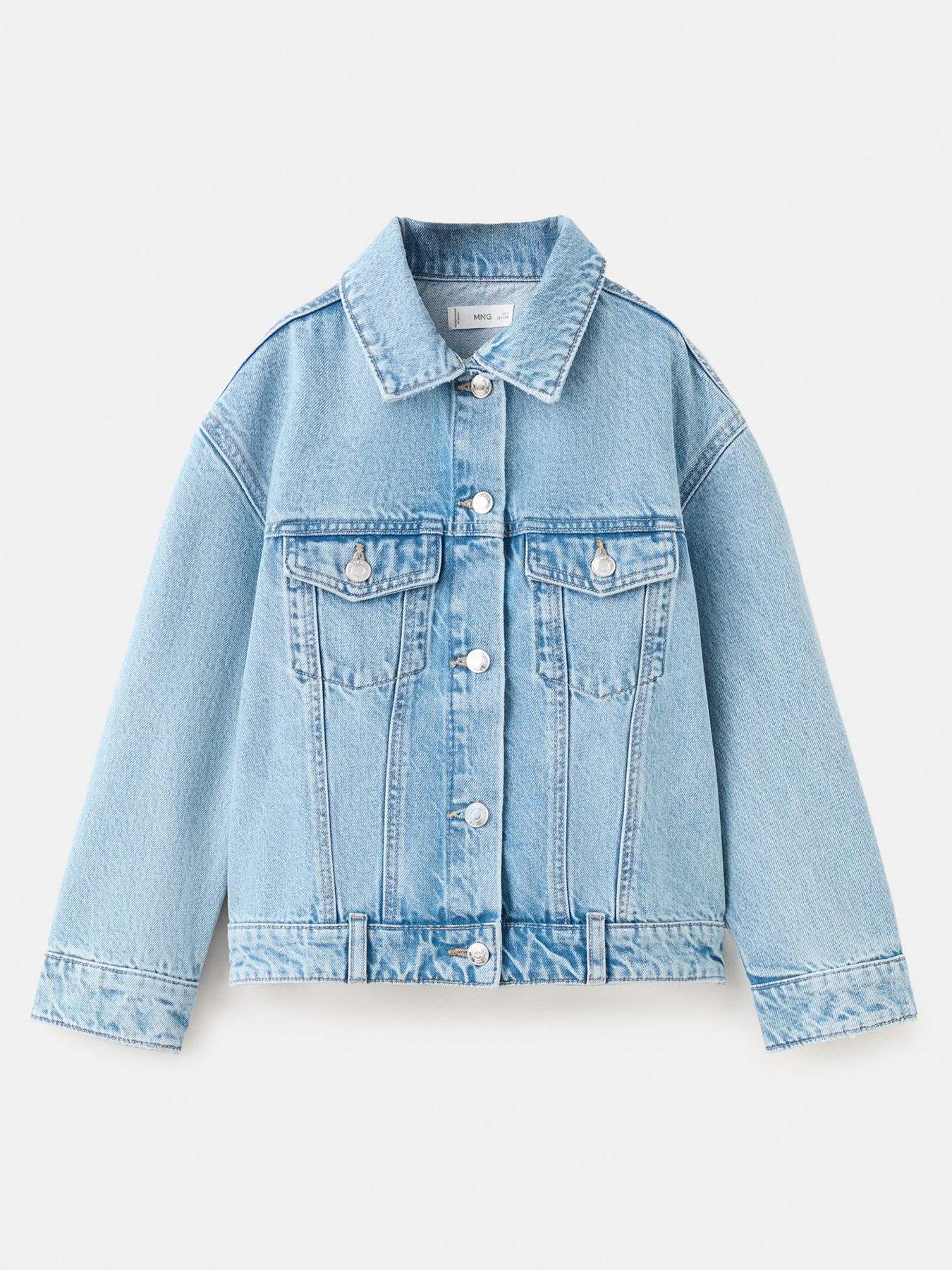  image of mango-girls-denim-jacket-blue