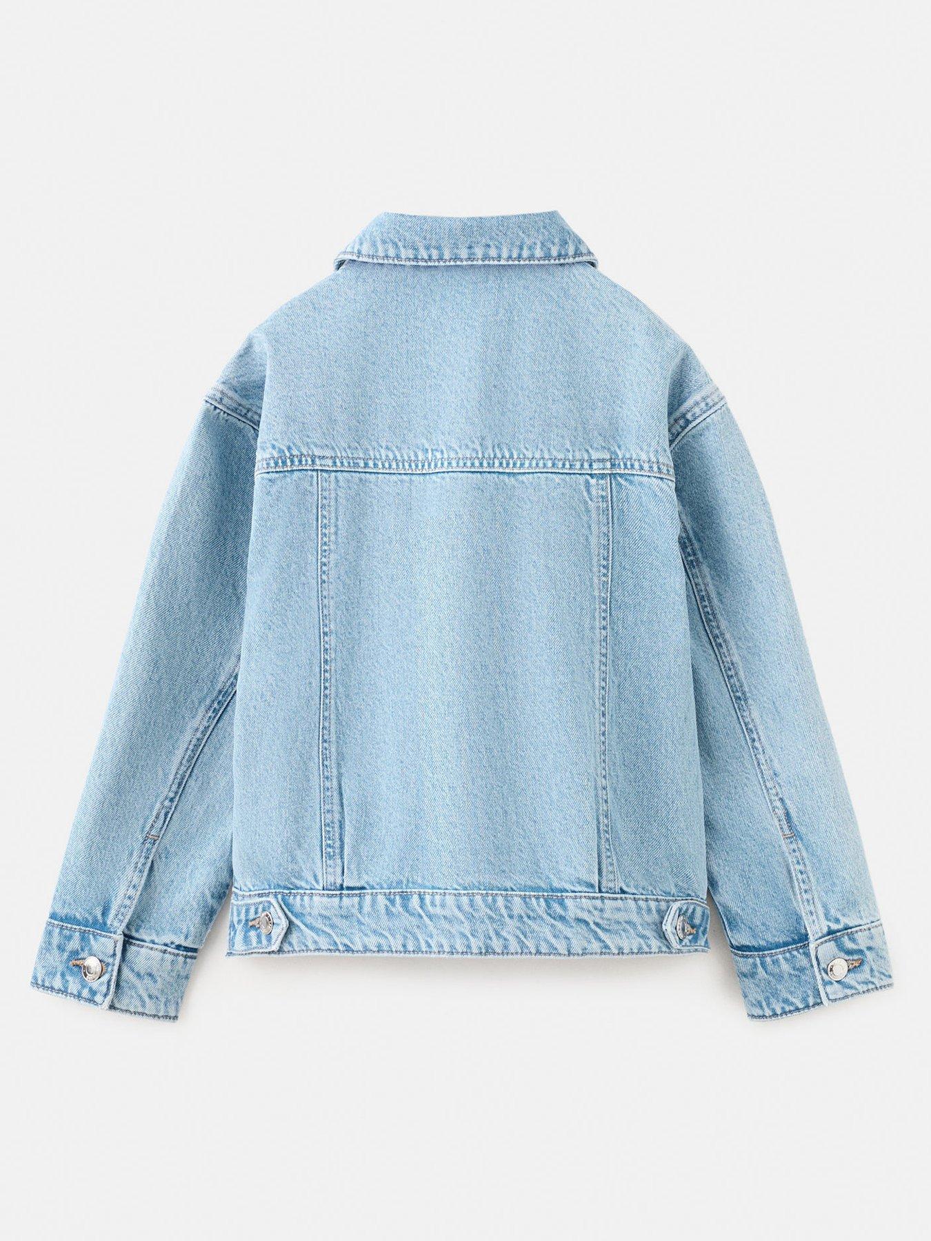  image of mango-girls-denim-jacket-blue