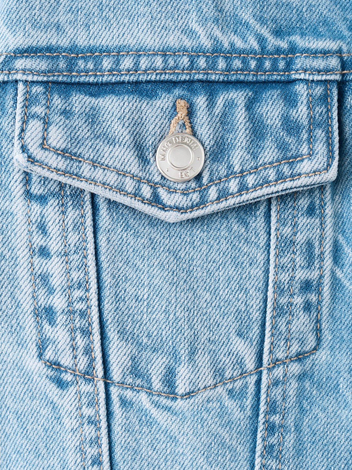  image of mango-girls-denim-jacket-blue