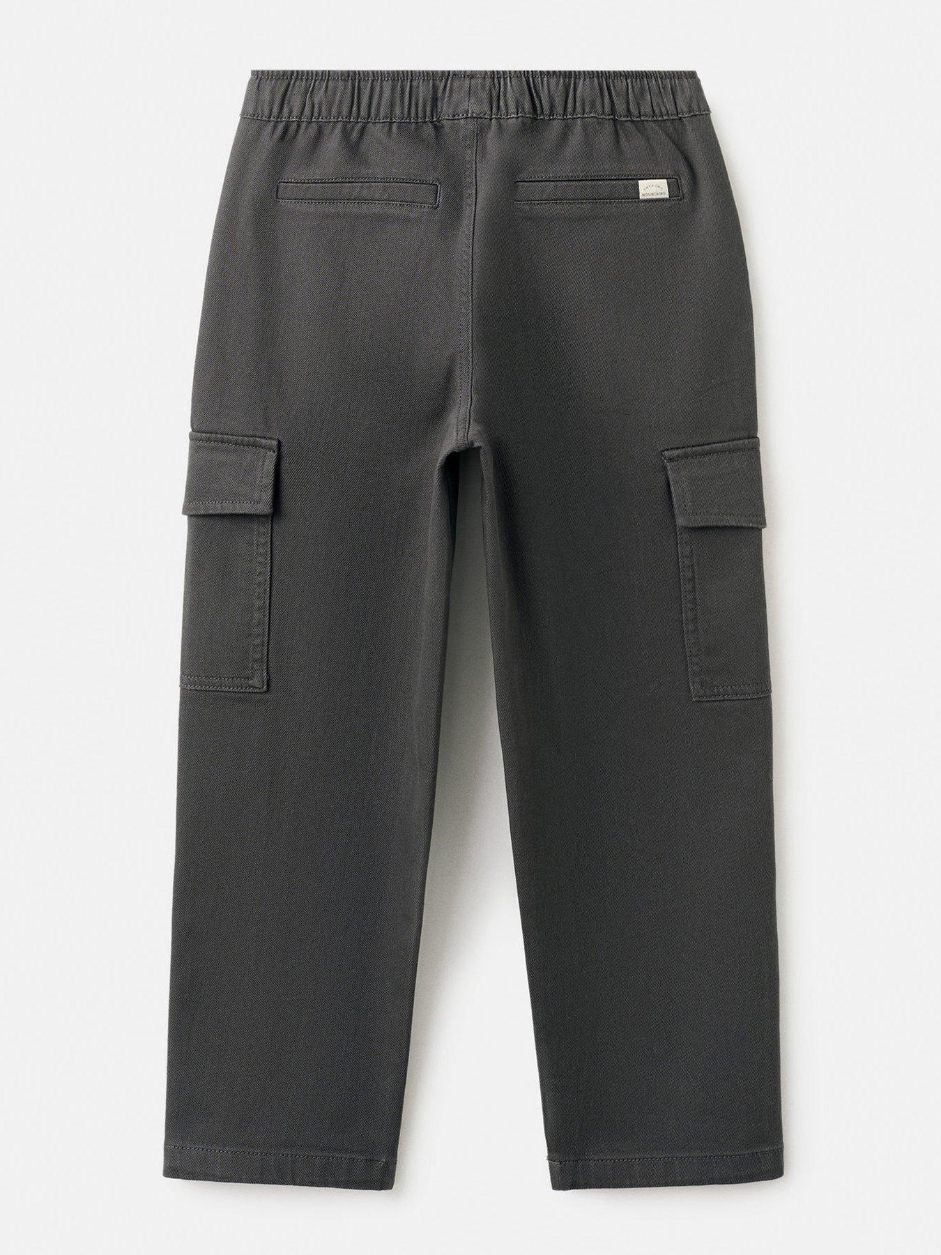  image of mango-boys-combat-trousers-dark-grey