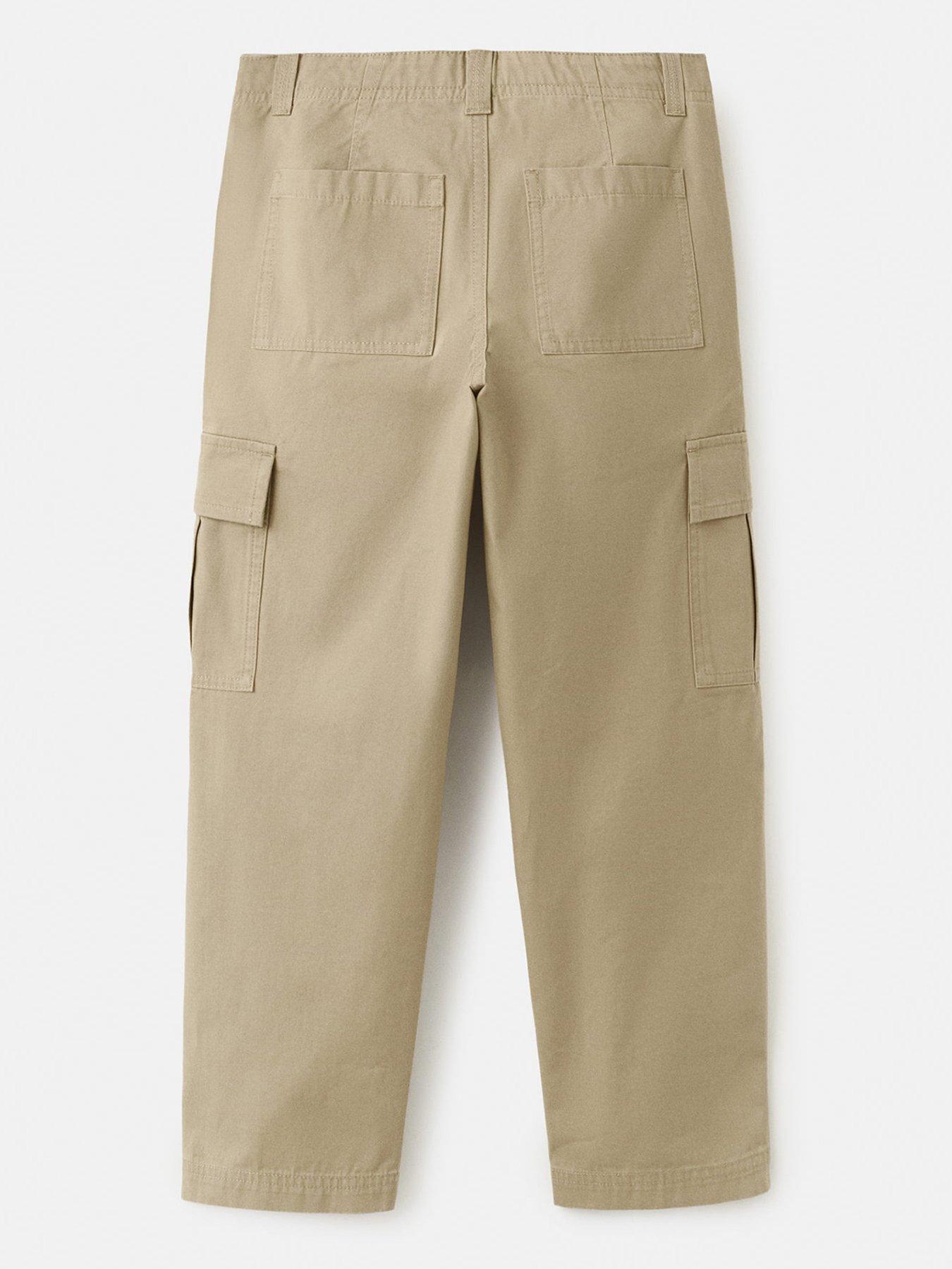  image of mango-boys-combat-trousers-beige