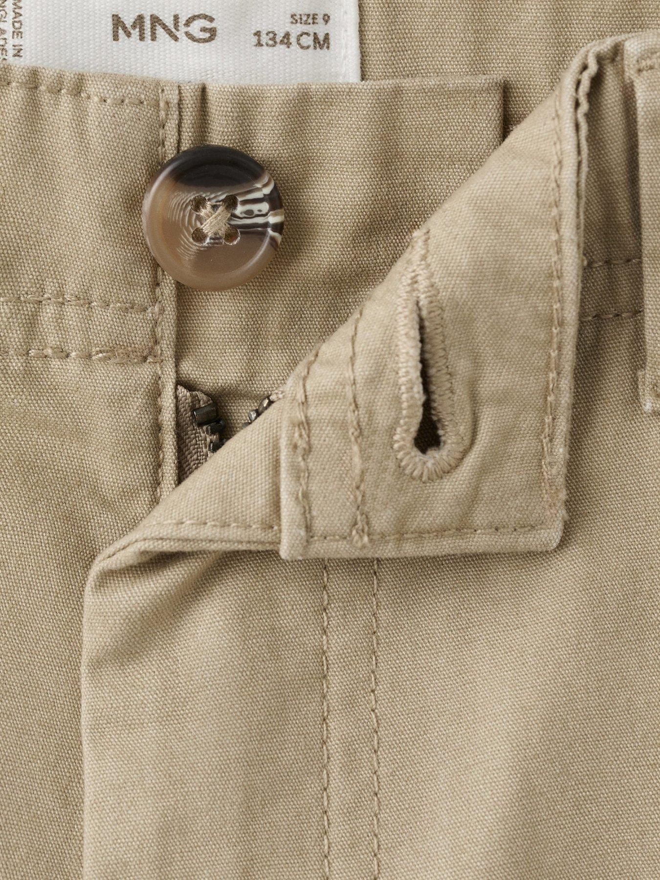  image of mango-boys-combat-trousers-beige