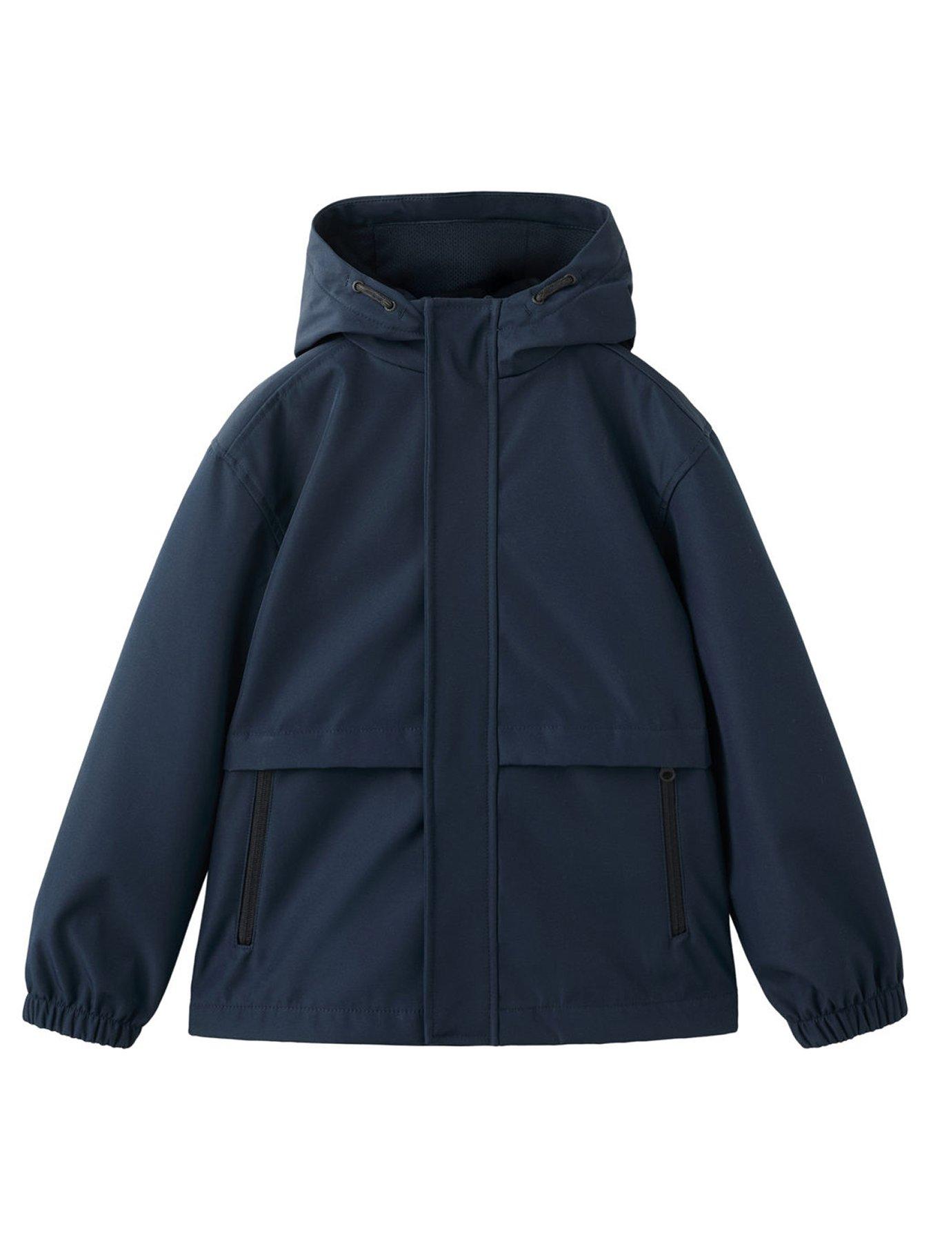  image of mango-boys-mid-length-parka-coat-navy