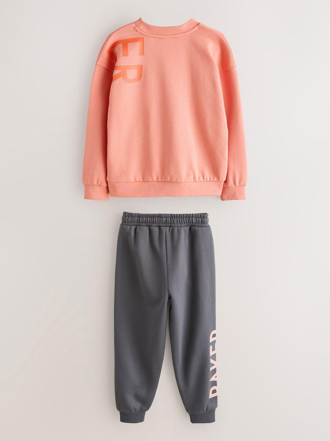  image of ted-baker-boys-graphic-long-sleeved-set-orange