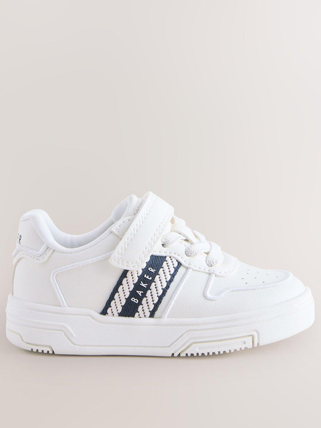  image of ted-baker-boys-tape-trainers-white
