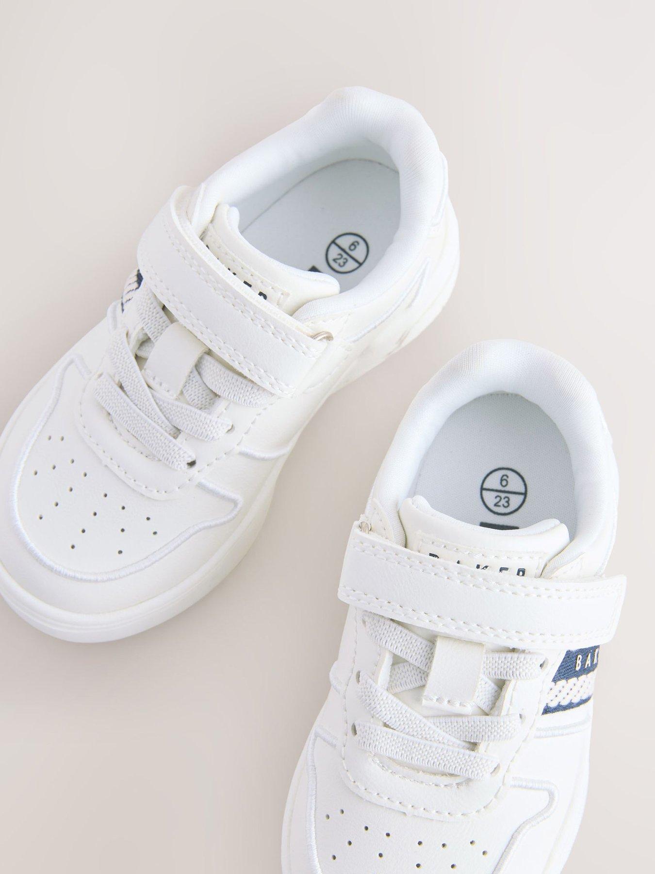  image of ted-baker-boys-tape-trainers-white
