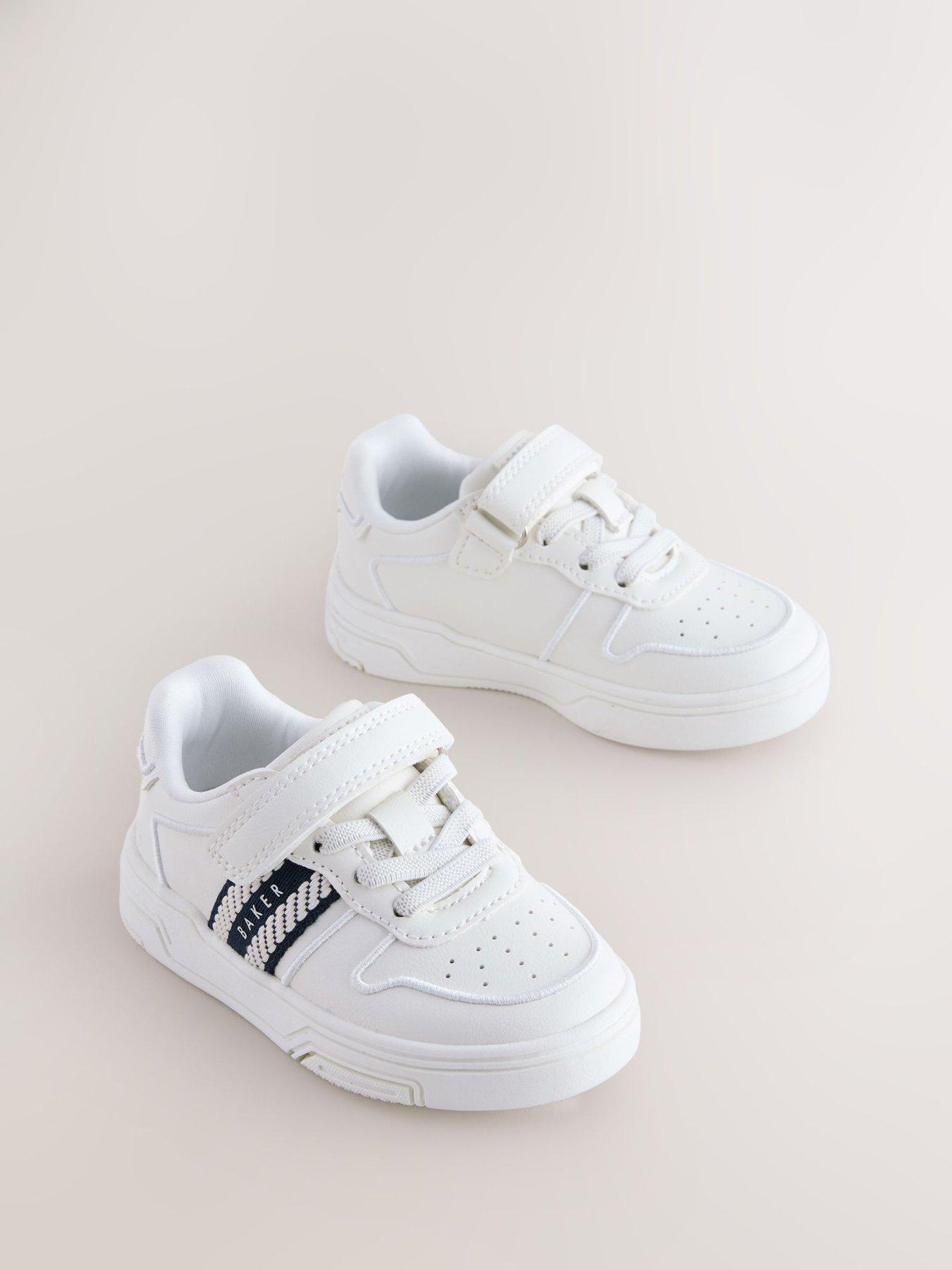  image of ted-baker-boys-tape-trainers-white