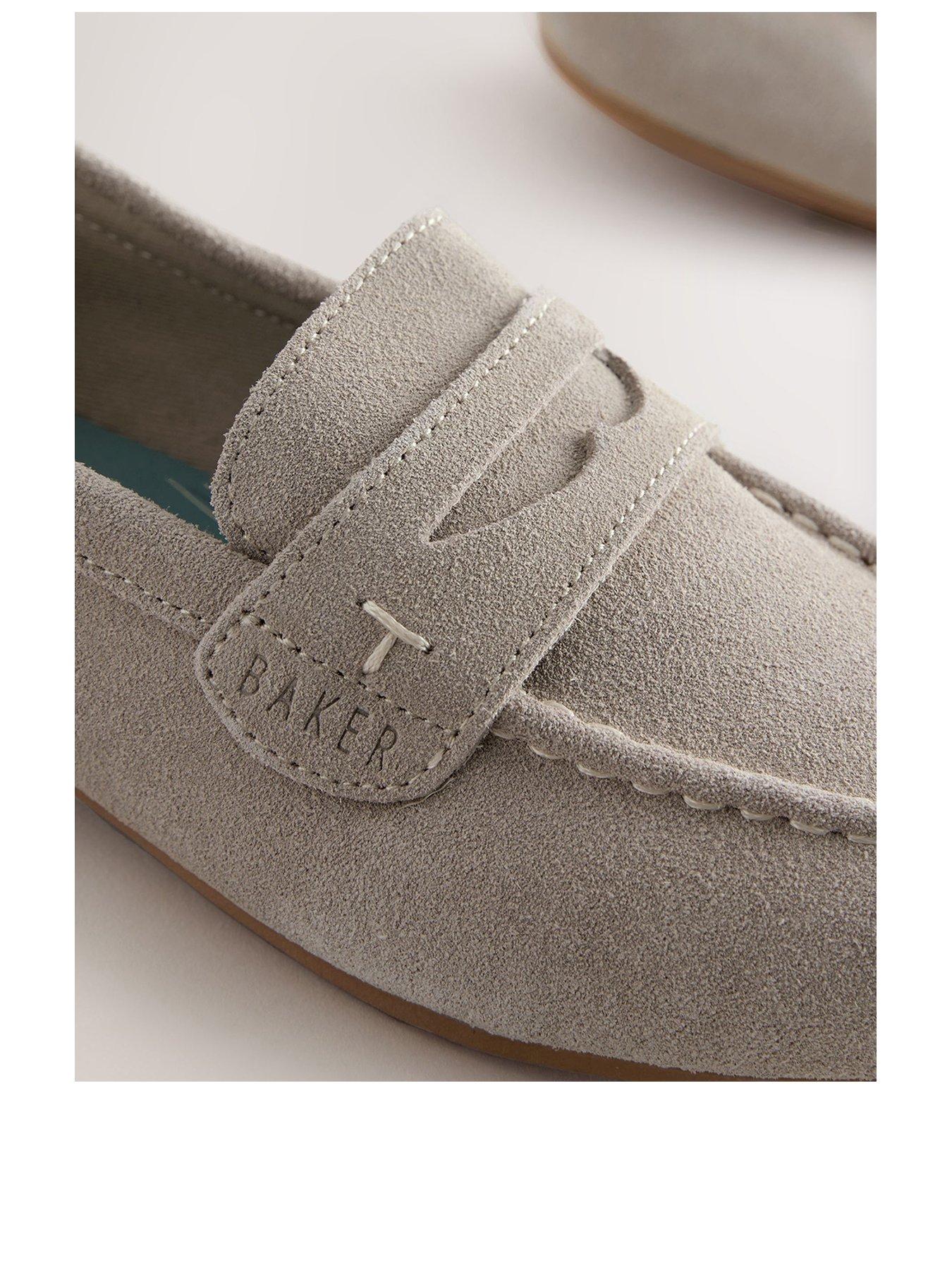  image of ted-baker-boys-smart-loafer-shoes-beige